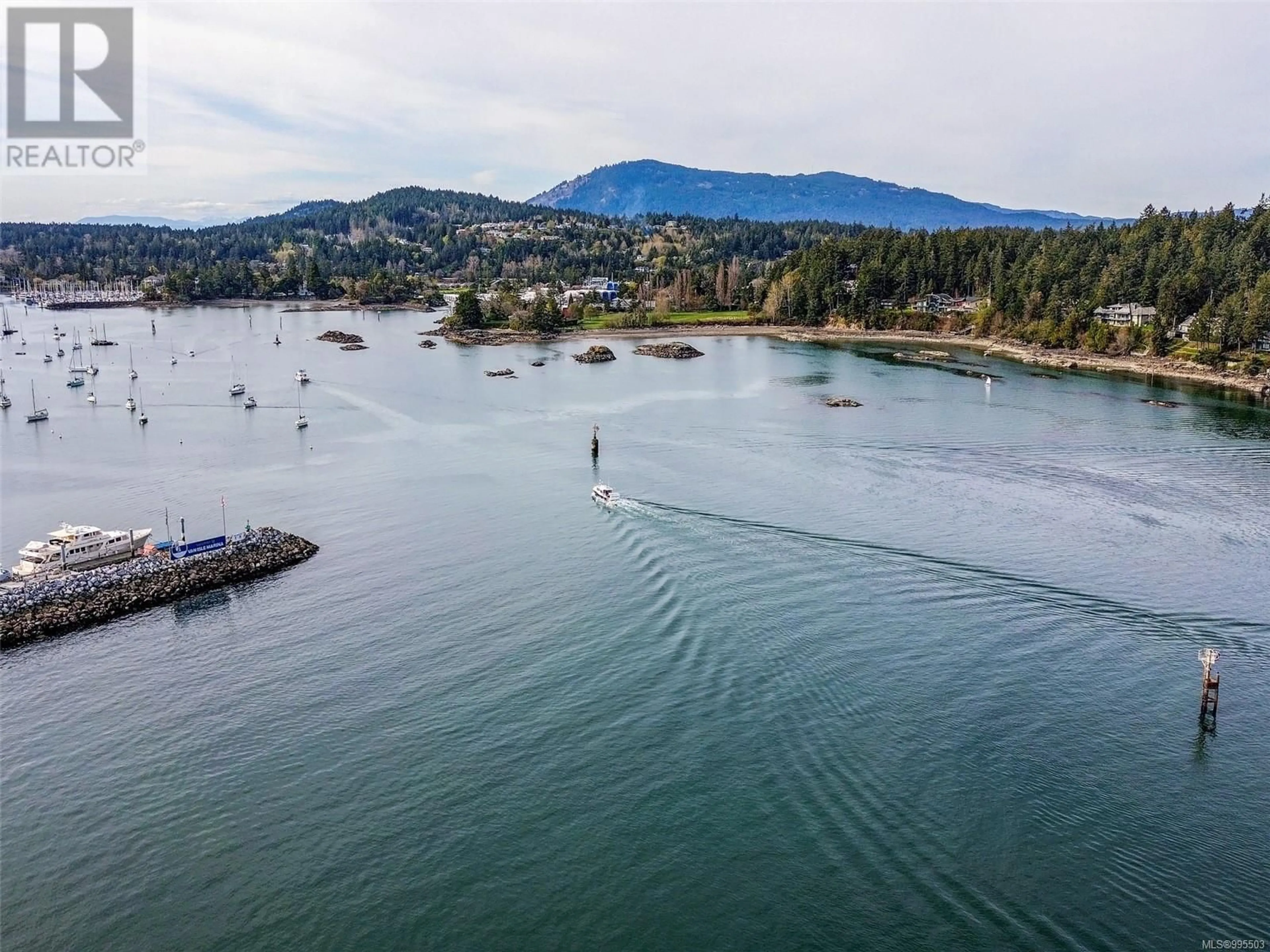 A pic from outside/outdoor area/front of a property/back of a property/a pic from drone, water/lake/river/ocean view for 101 - 2326 HARBOUR ROAD, Sidney British Columbia V8L2P8