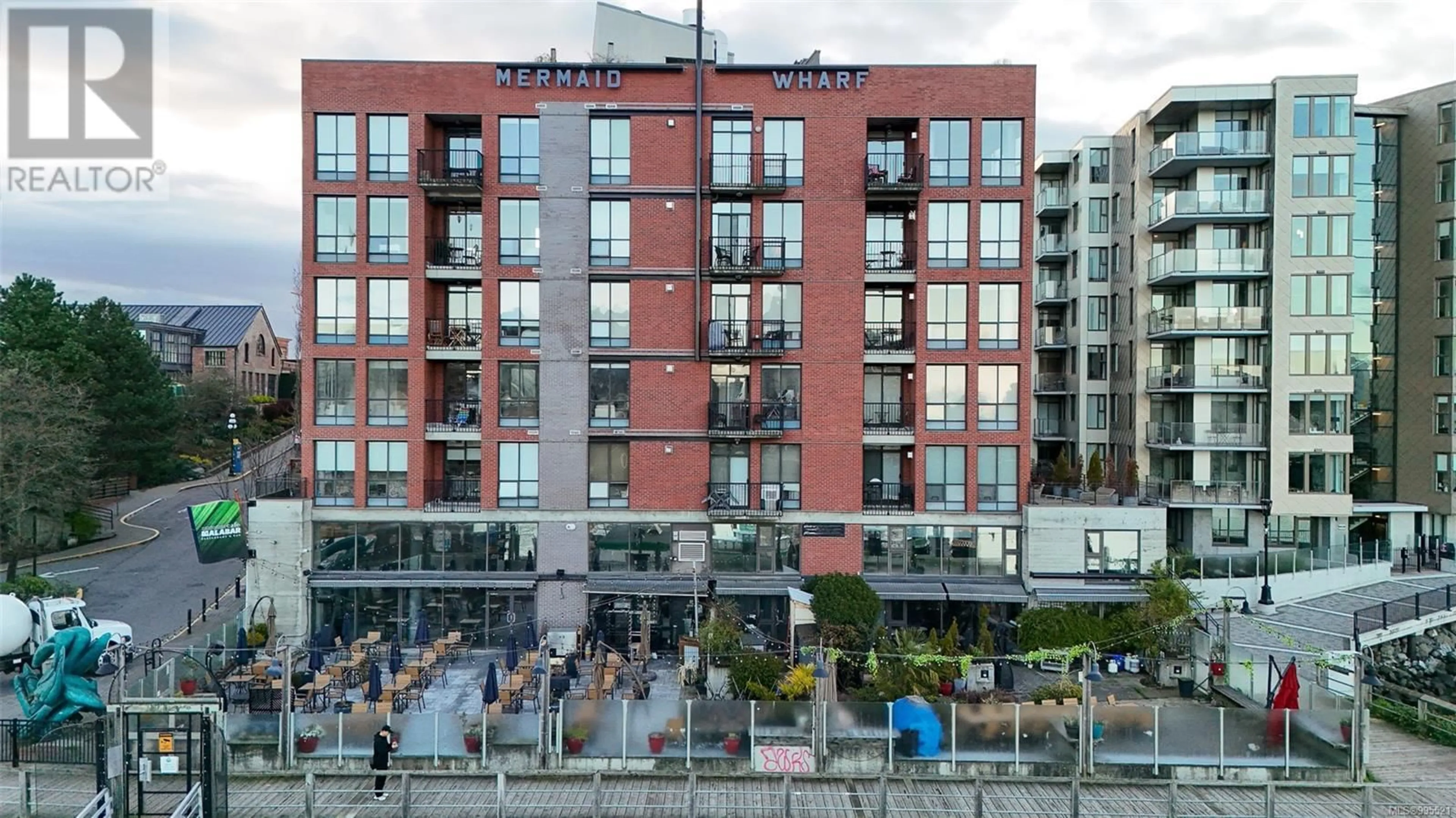 Patio, city buildings view from balcony for 409 - 409 SWIFT STREET, Victoria British Columbia V8W1S2