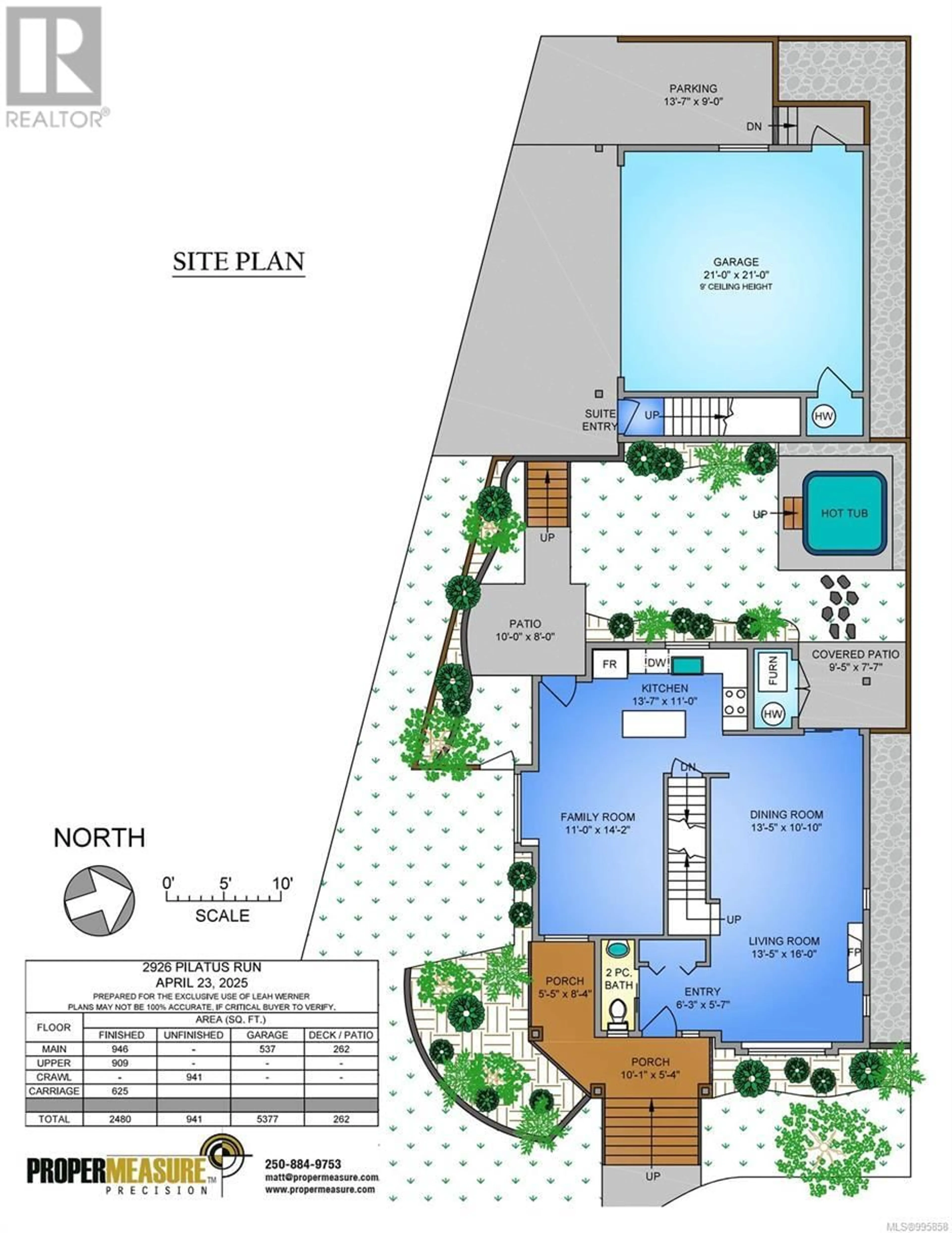 Floor plan for 2926 PILATUS RUN, Langford British Columbia V8Z5A3