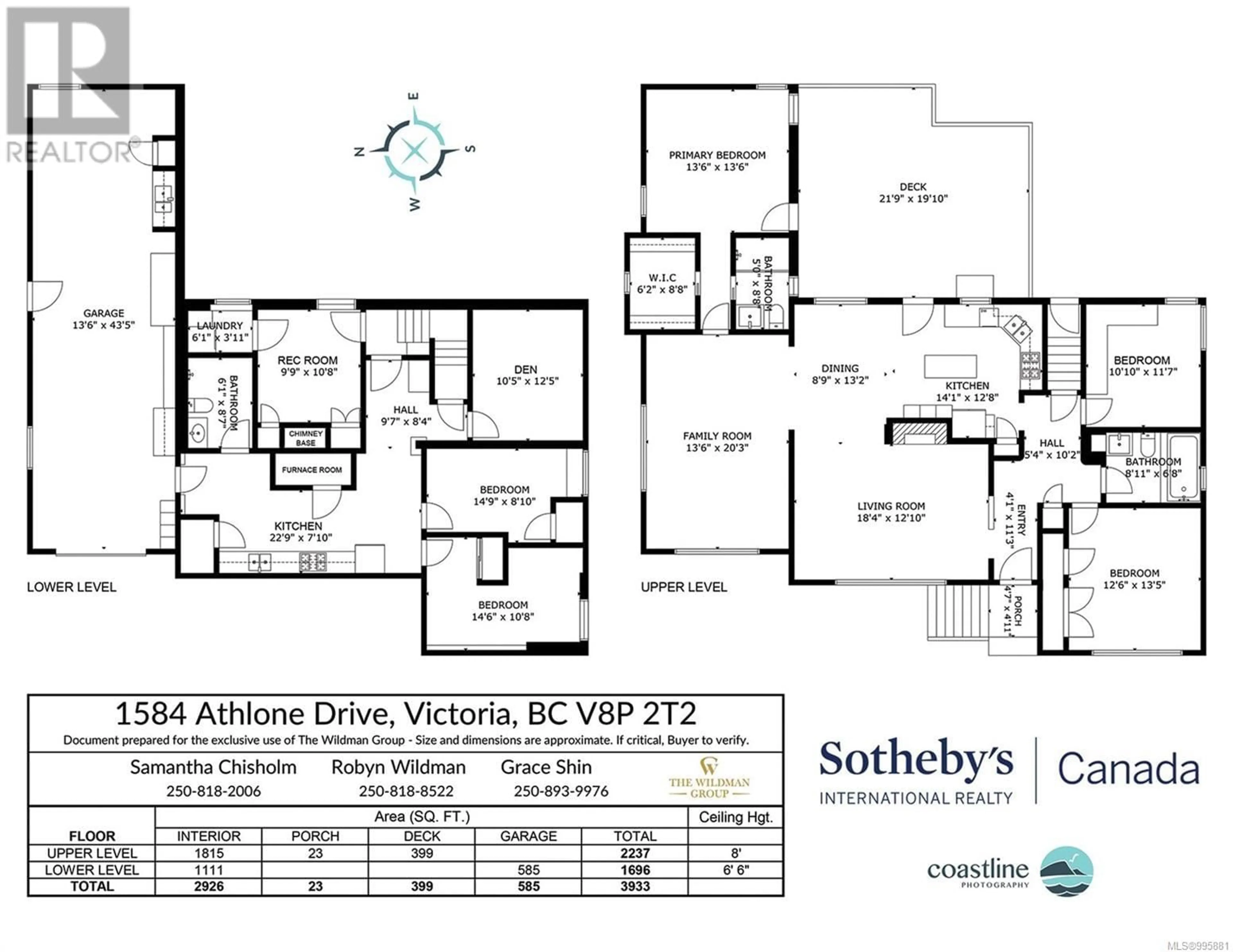 Floor plan for 1584 ATHLONE DRIVE, Saanich British Columbia V8P2T1