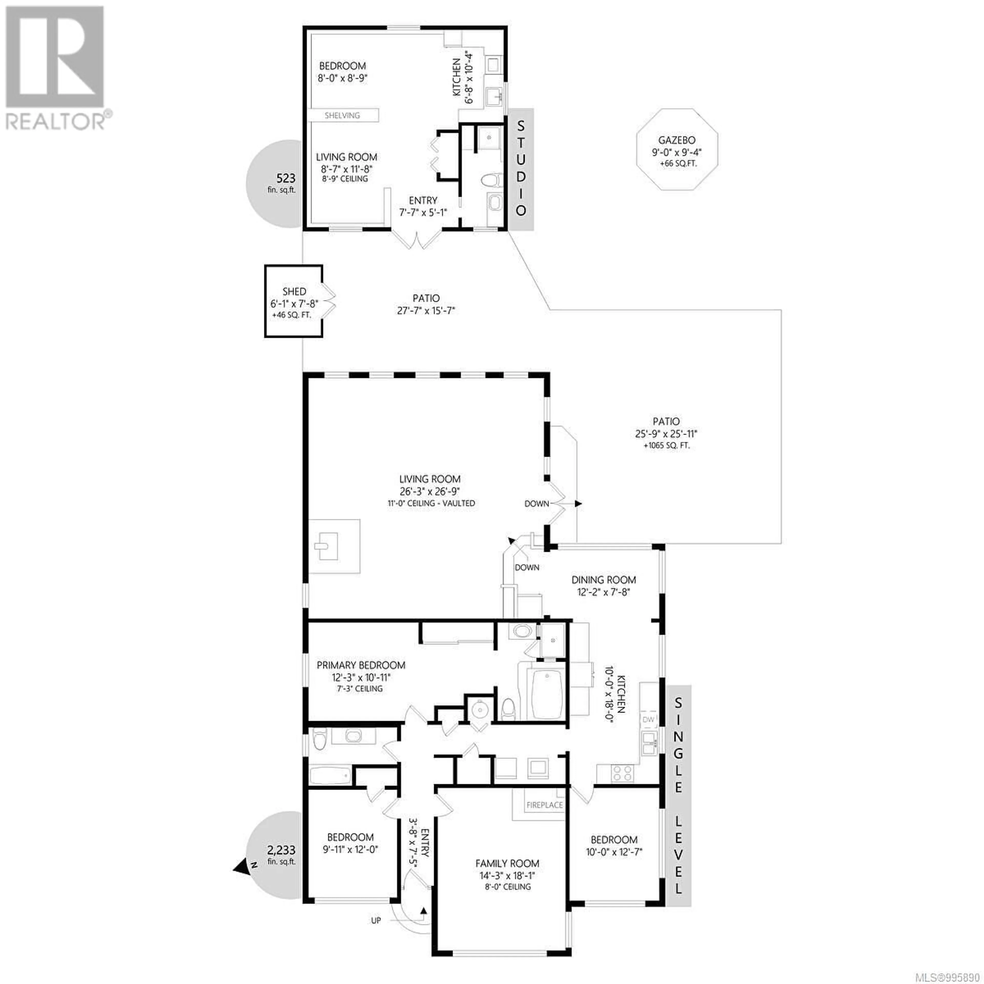 Floor plan for 4435 TORQUAY DRIVE, Saanich British Columbia V8V3Y8