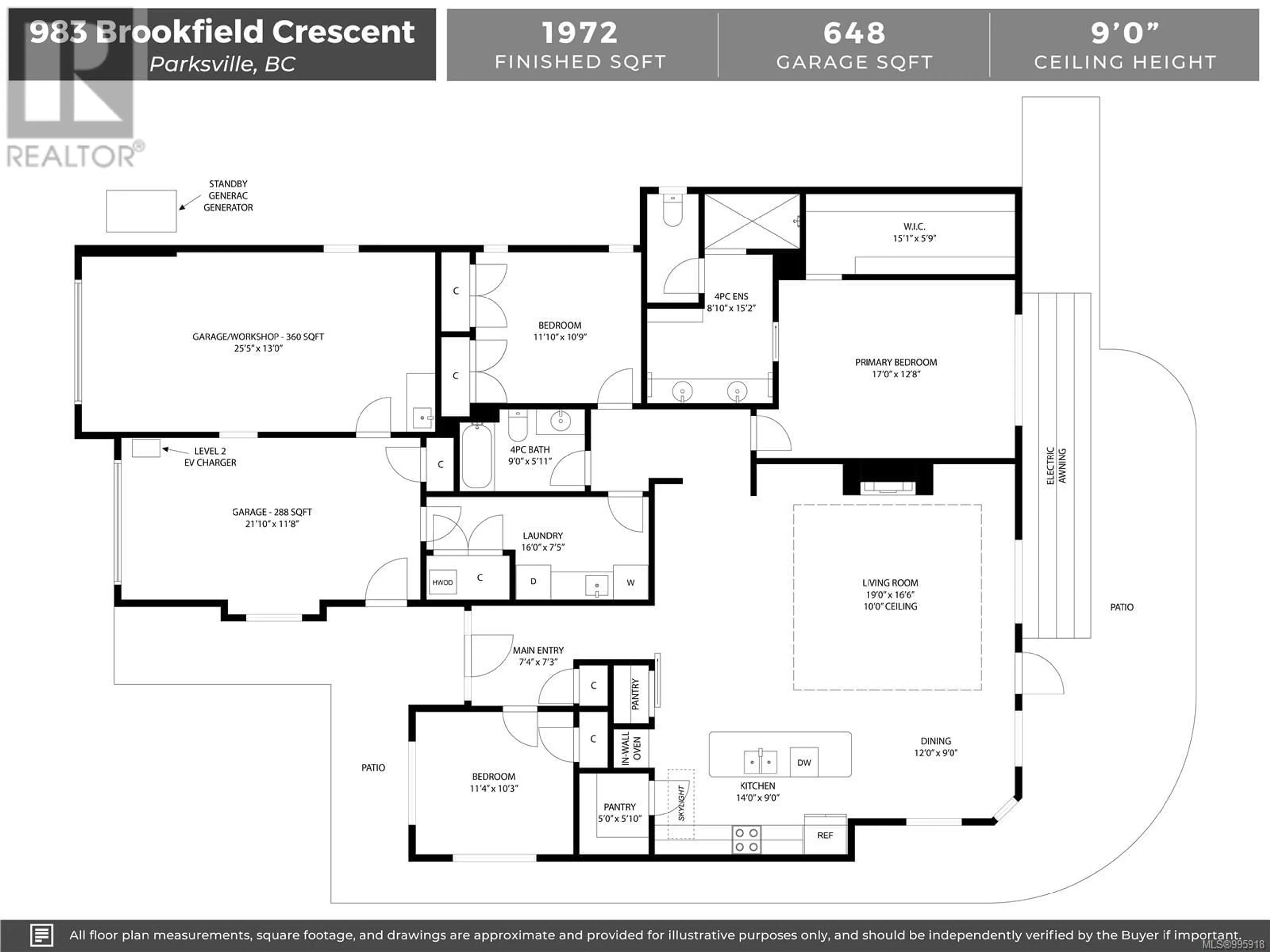 Floor plan for 983 BROOKFIELD CRESCENT, Parksville British Columbia V9P0E3