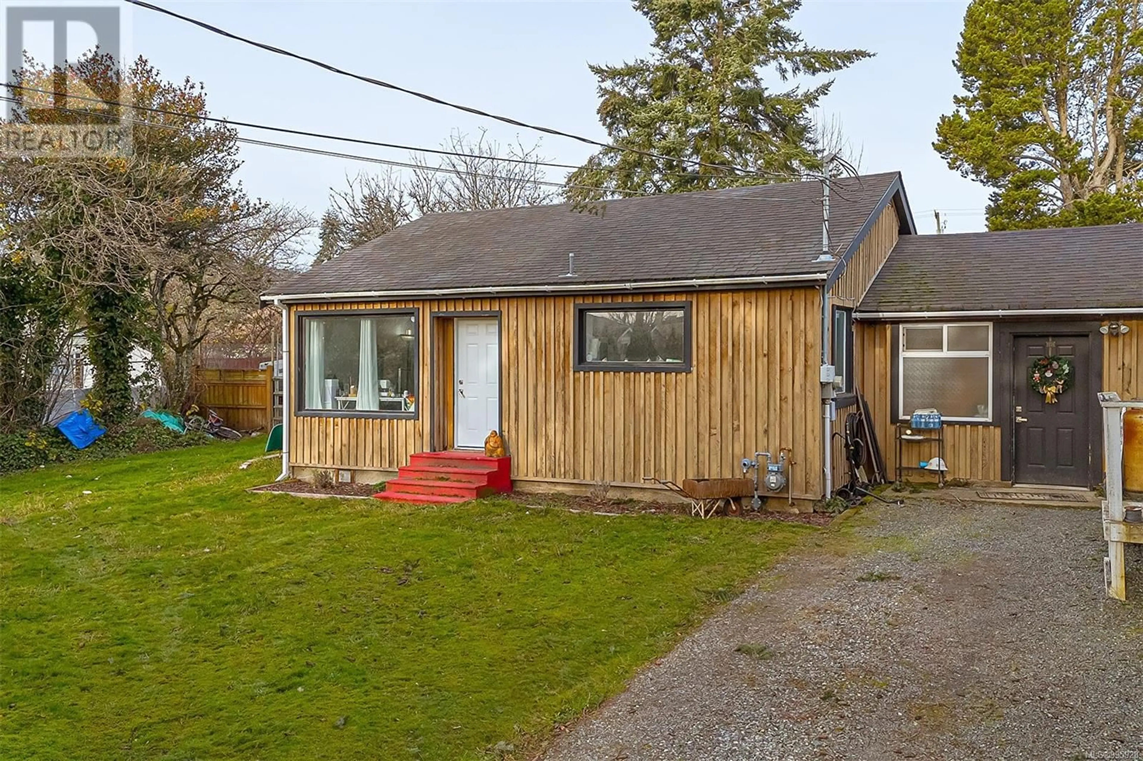 A pic from outside/outdoor area/front of a property/back of a property/a pic from drone, street for 6716 AYRE ROAD, Sooke British Columbia V9Z0H1