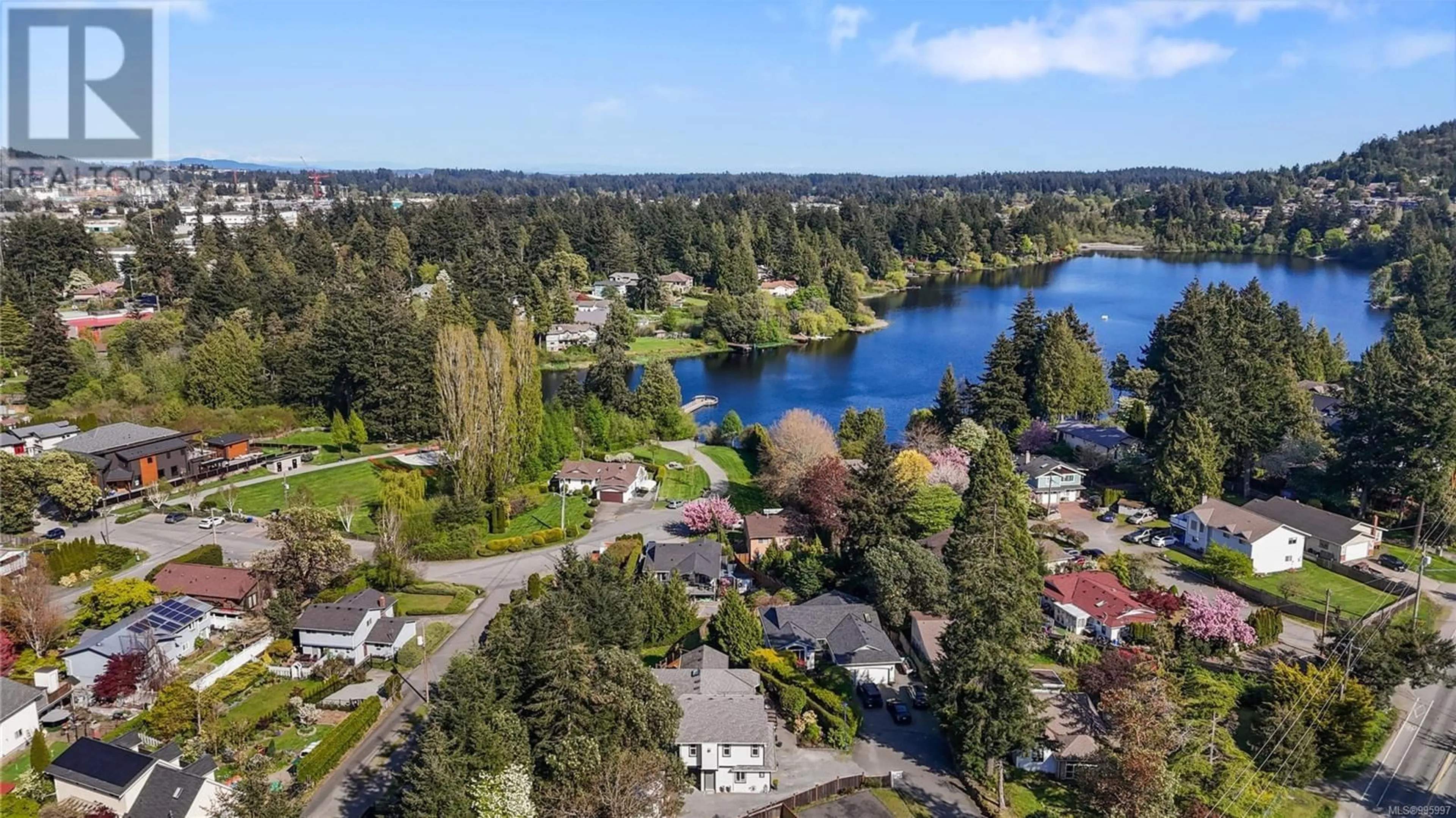 A pic from outside/outdoor area/front of a property/back of a property/a pic from drone, water/lake/river/ocean view for 1194 KATHLYNN LANE, Langford British Columbia V9B5Z5
