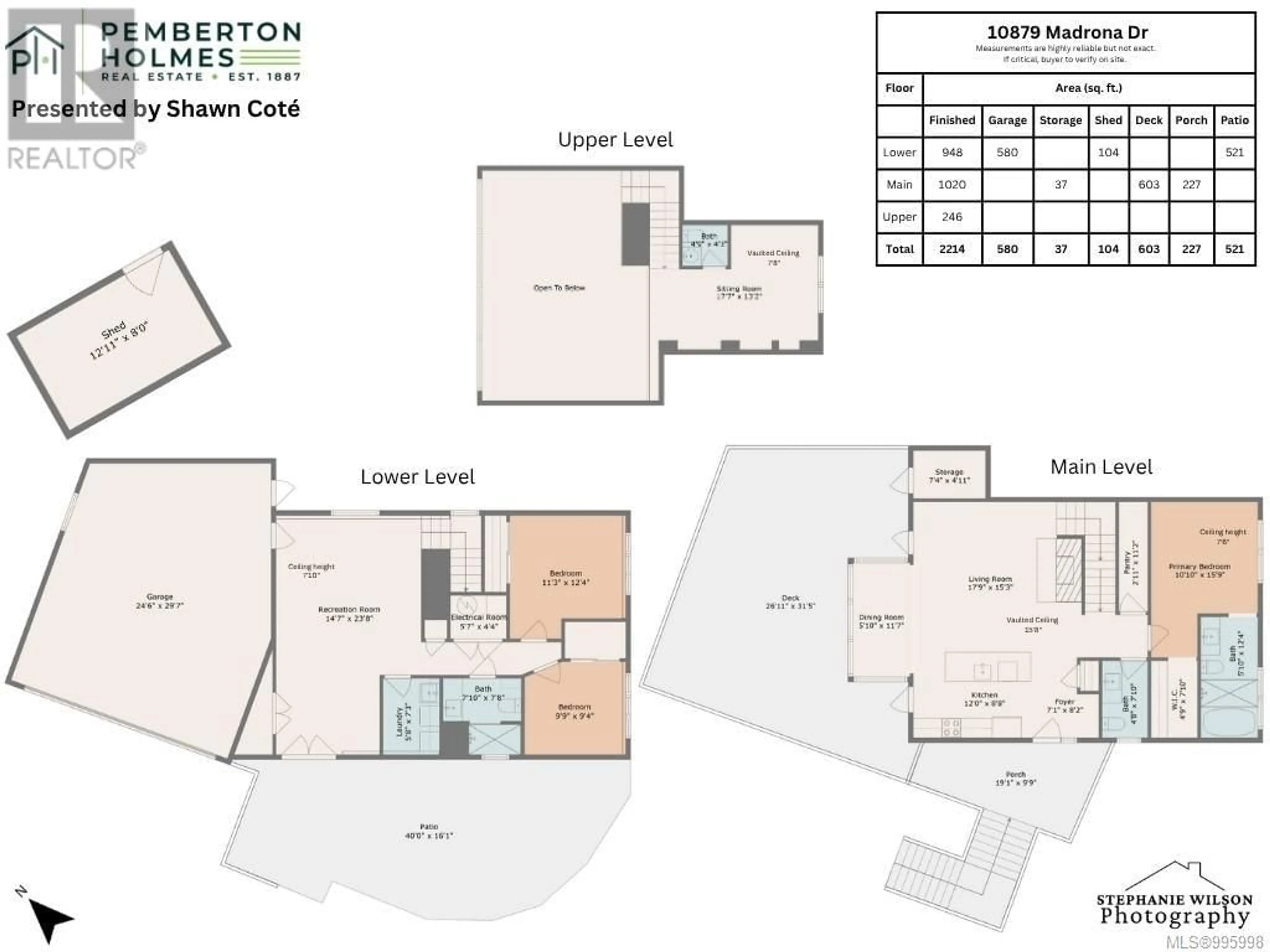 Floor plan for 10879 MADRONA DRIVE, North Saanich British Columbia V8L5N9