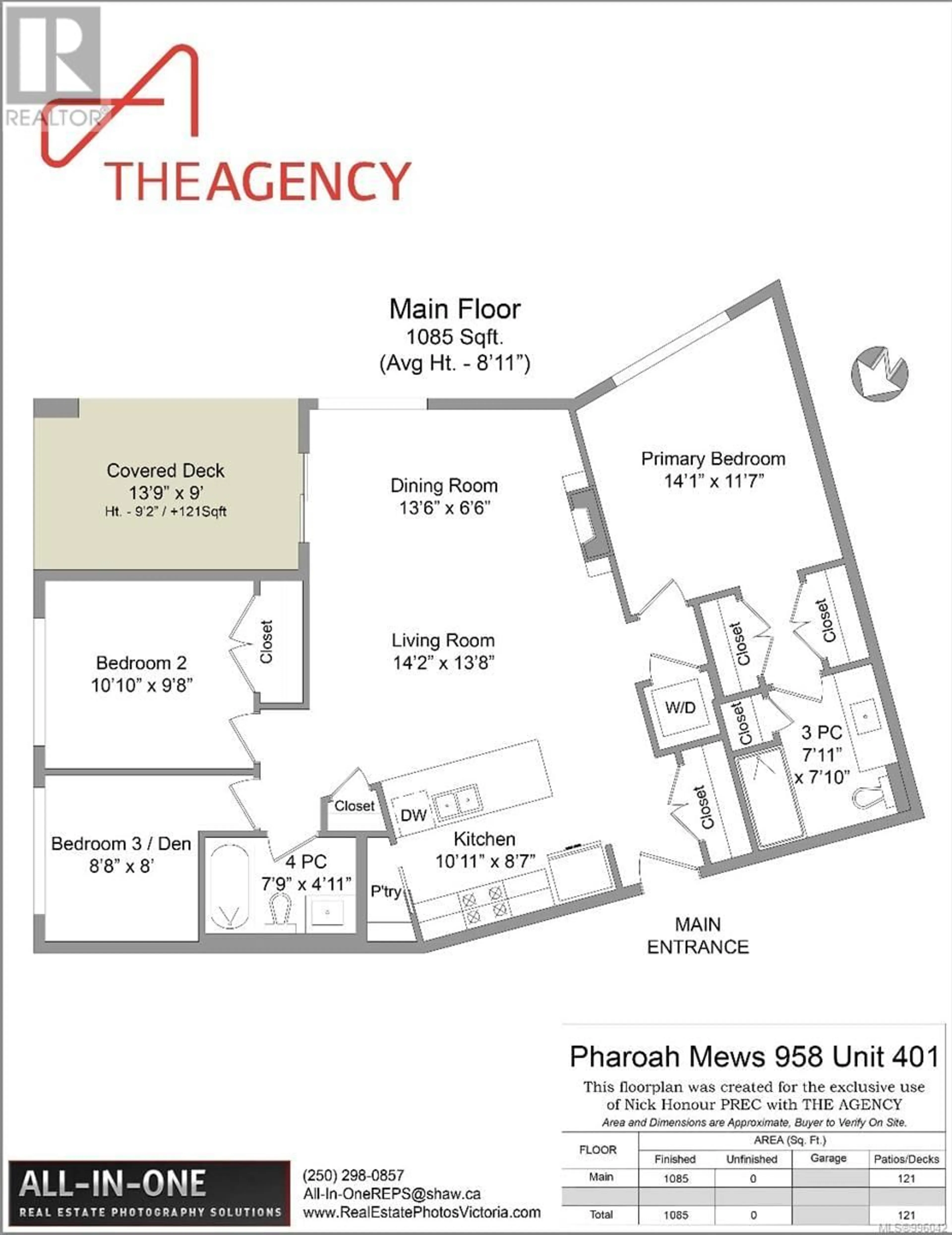 Floor plan for 401 - 958 PHAROAH MEWS, Langford British Columbia V9B7A1