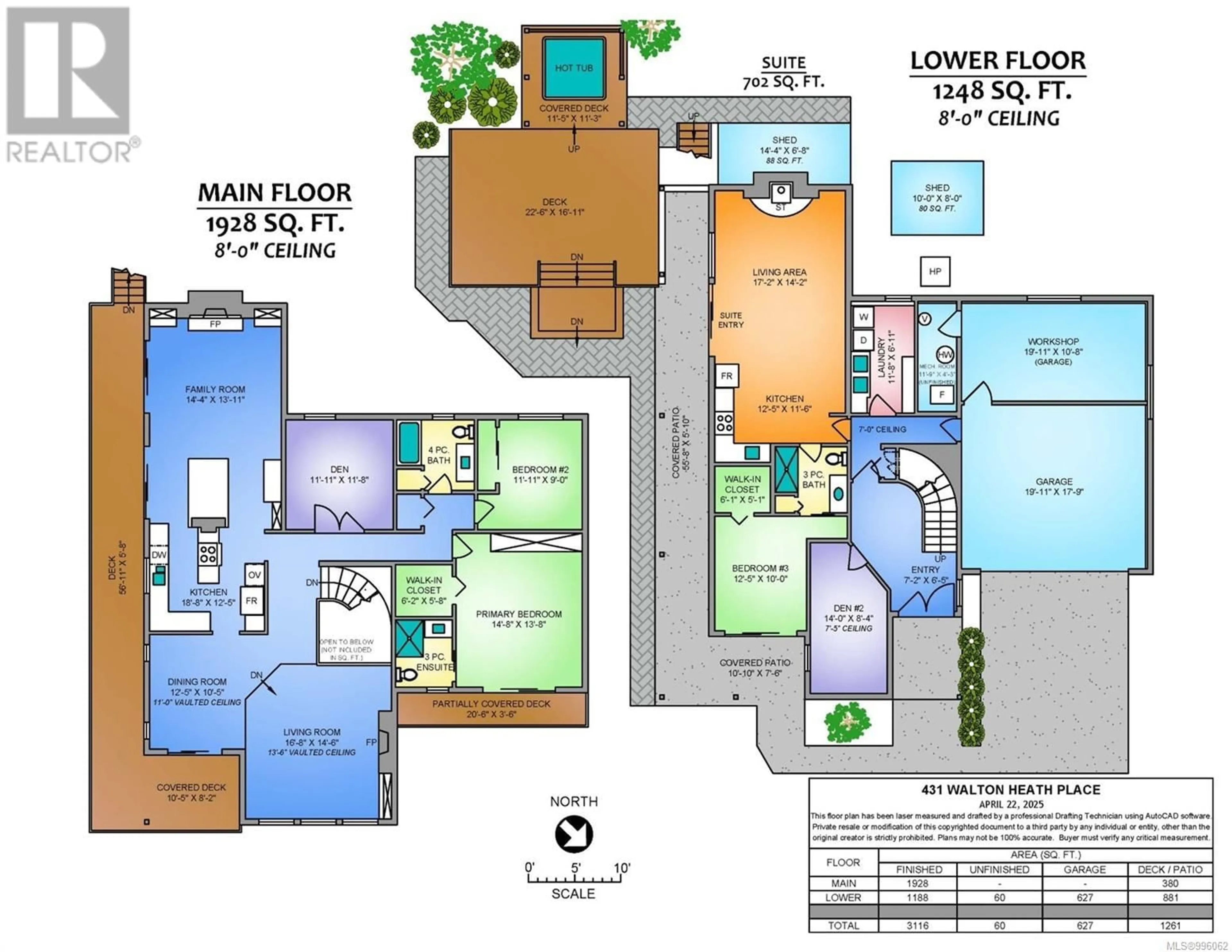 Floor plan for 431 WALTON HEATH PLACE, Nanaimo British Columbia V9T4M1