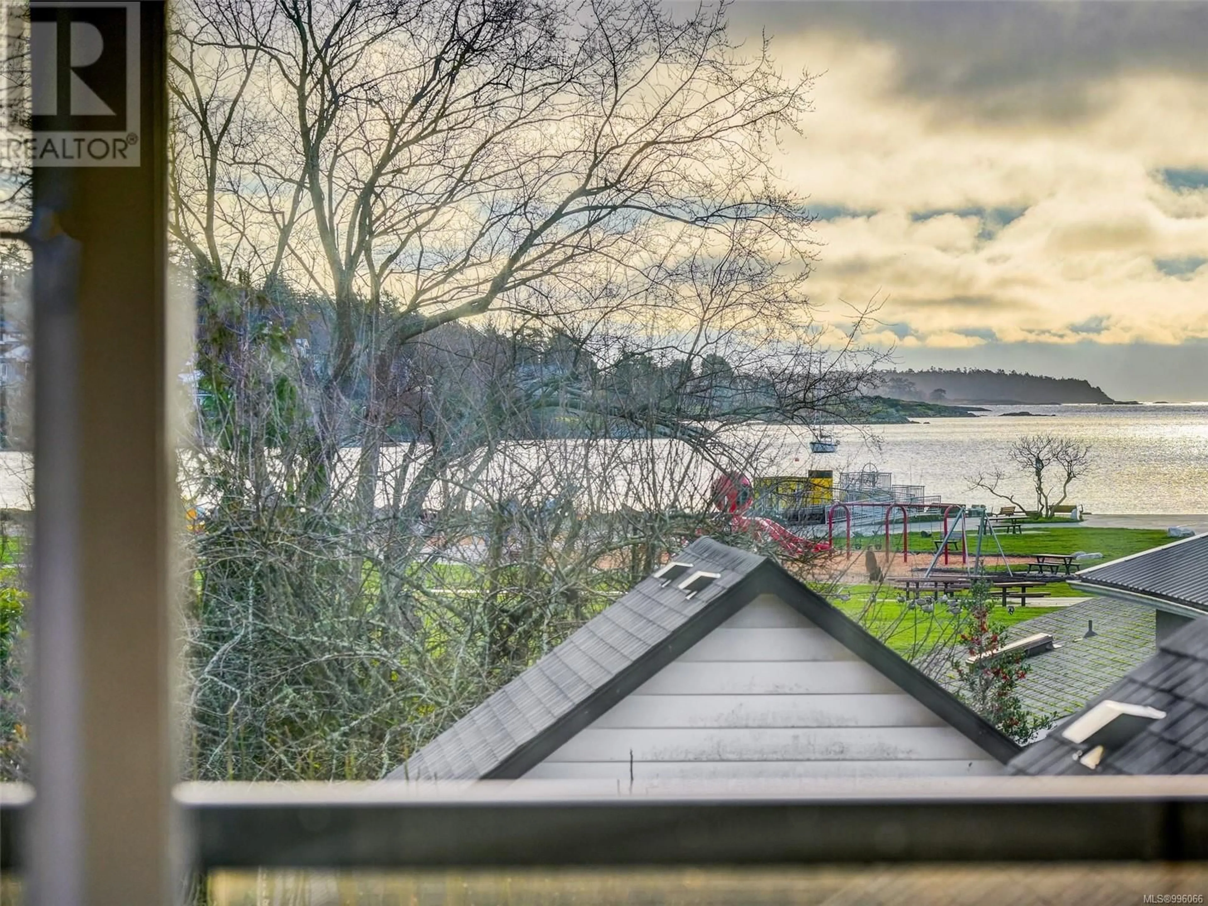 A pic from outside/outdoor area/front of a property/back of a property/a pic from drone, water/lake/river/ocean view for 204 - 2589 PENRHYN STREET, Saanich British Columbia V8N1G4
