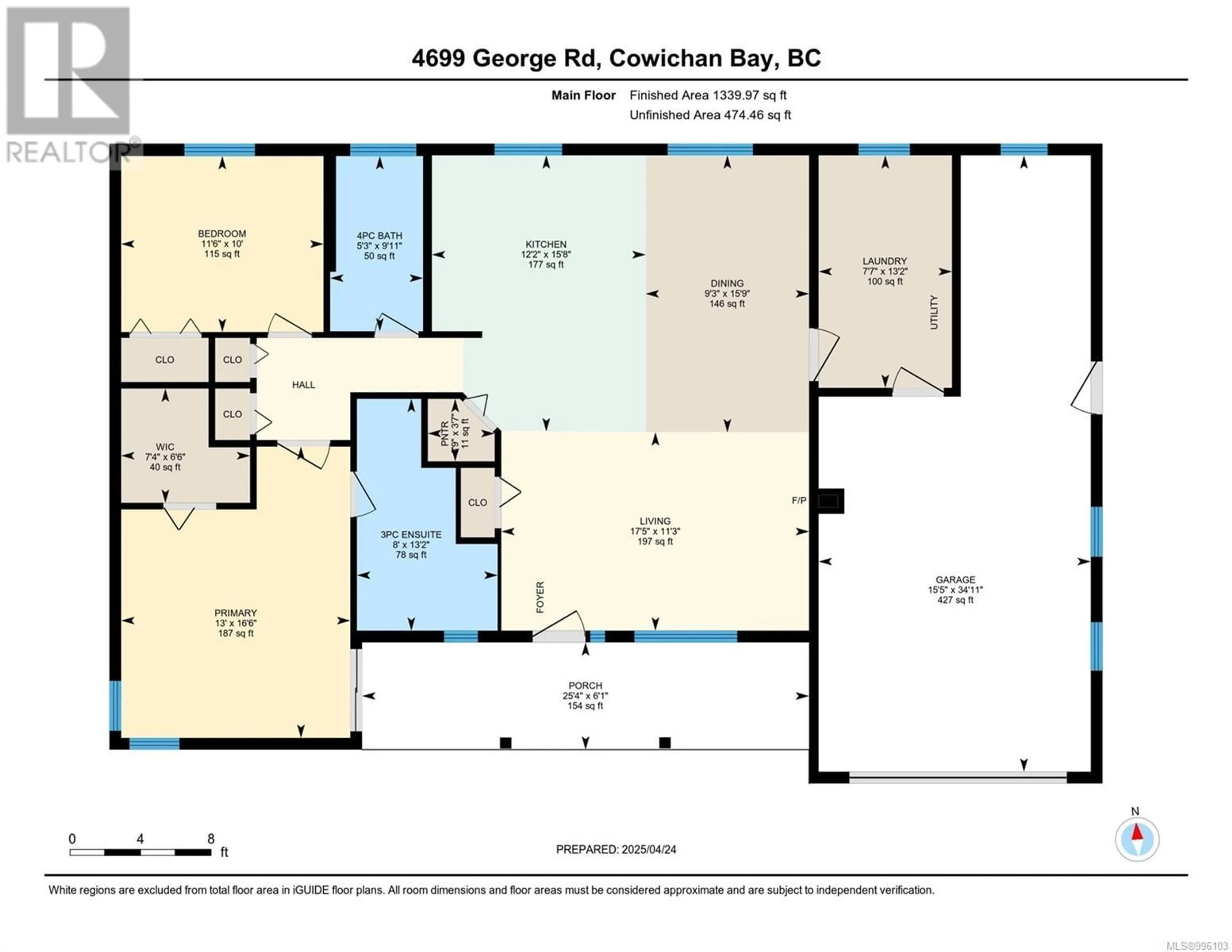 Floor plan for 4699 GEORGE ROAD, Cowichan Bay British Columbia V0R1N1