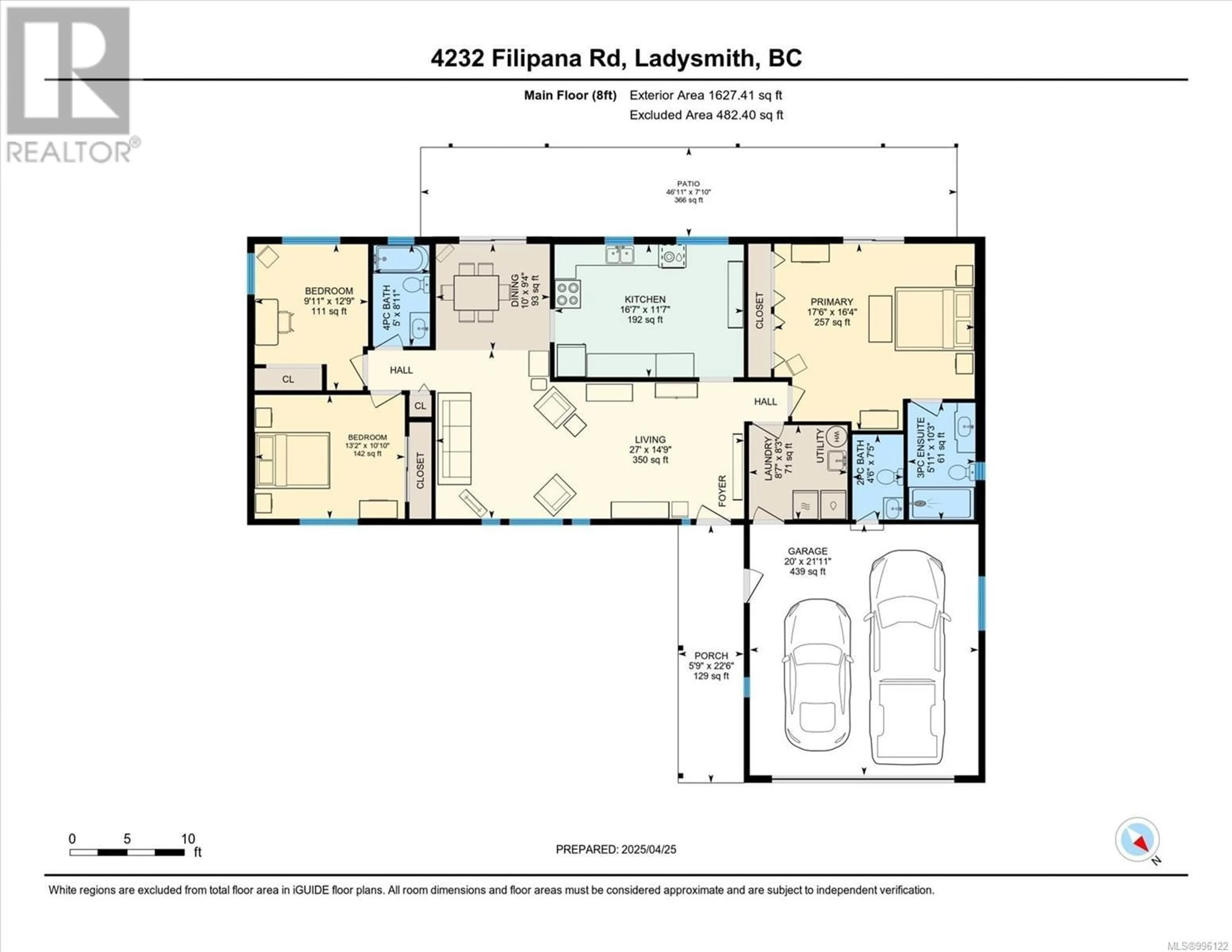 Floor plan for 4232 FILIPANA ROAD, Ladysmith British Columbia V9G1G2