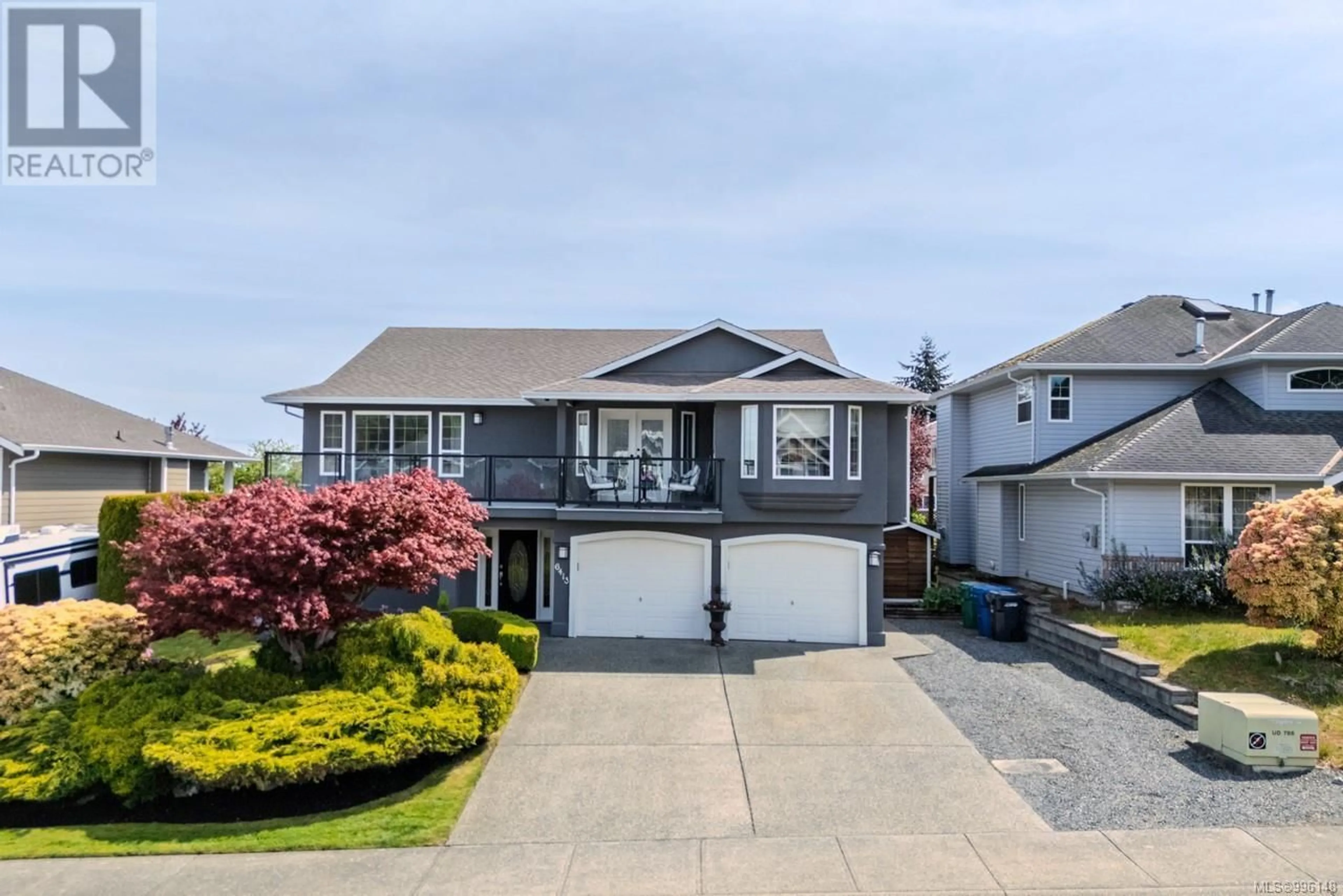 Home with vinyl exterior material, street for 6413 LASALLE ROAD, Nanaimo British Columbia V9V1N6