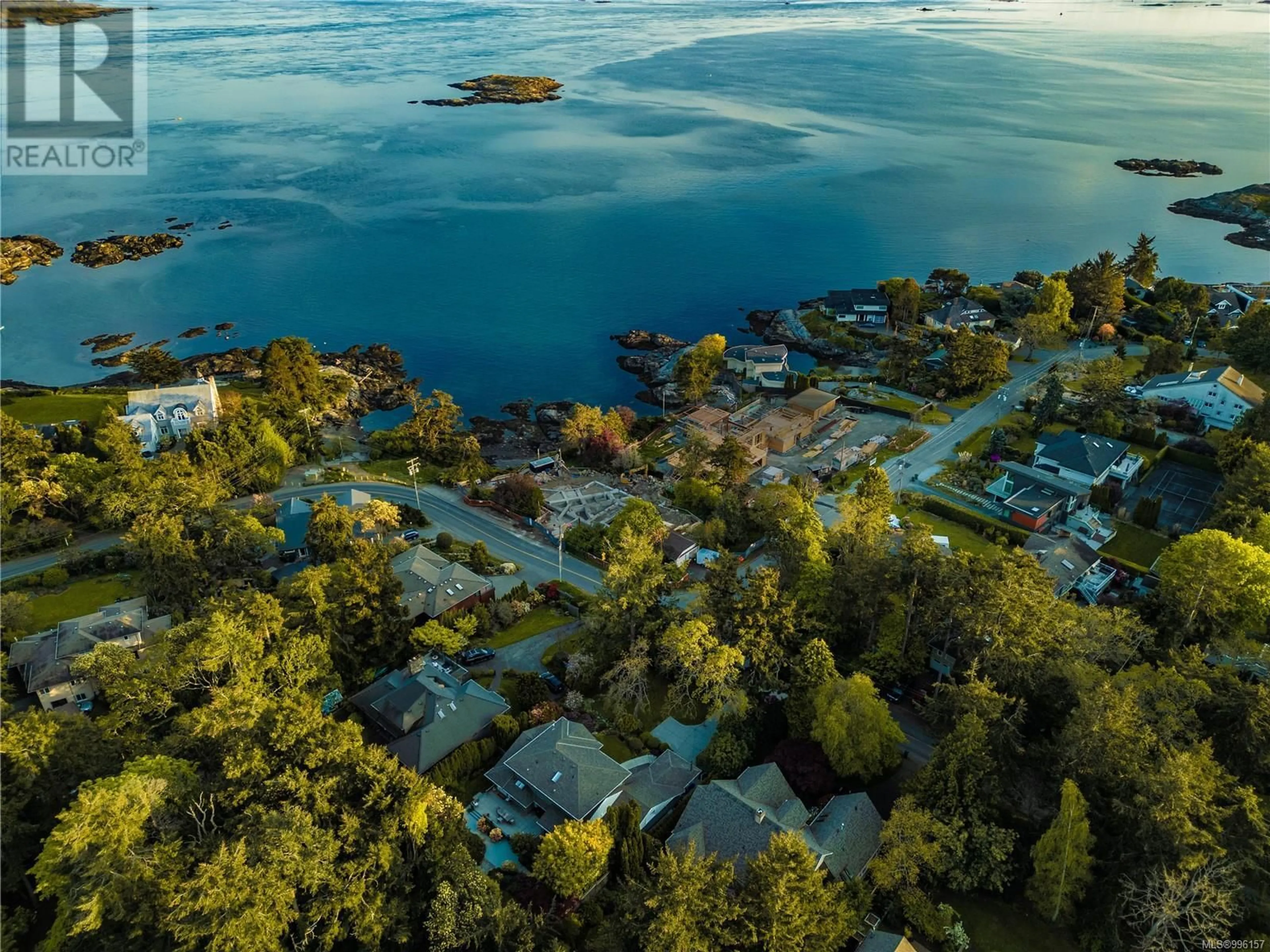 A pic from outside/outdoor area/front of a property/back of a property/a pic from drone, water/lake/river/ocean view for 2944 TUDOR AVENUE, Saanich British Columbia V8N1M1