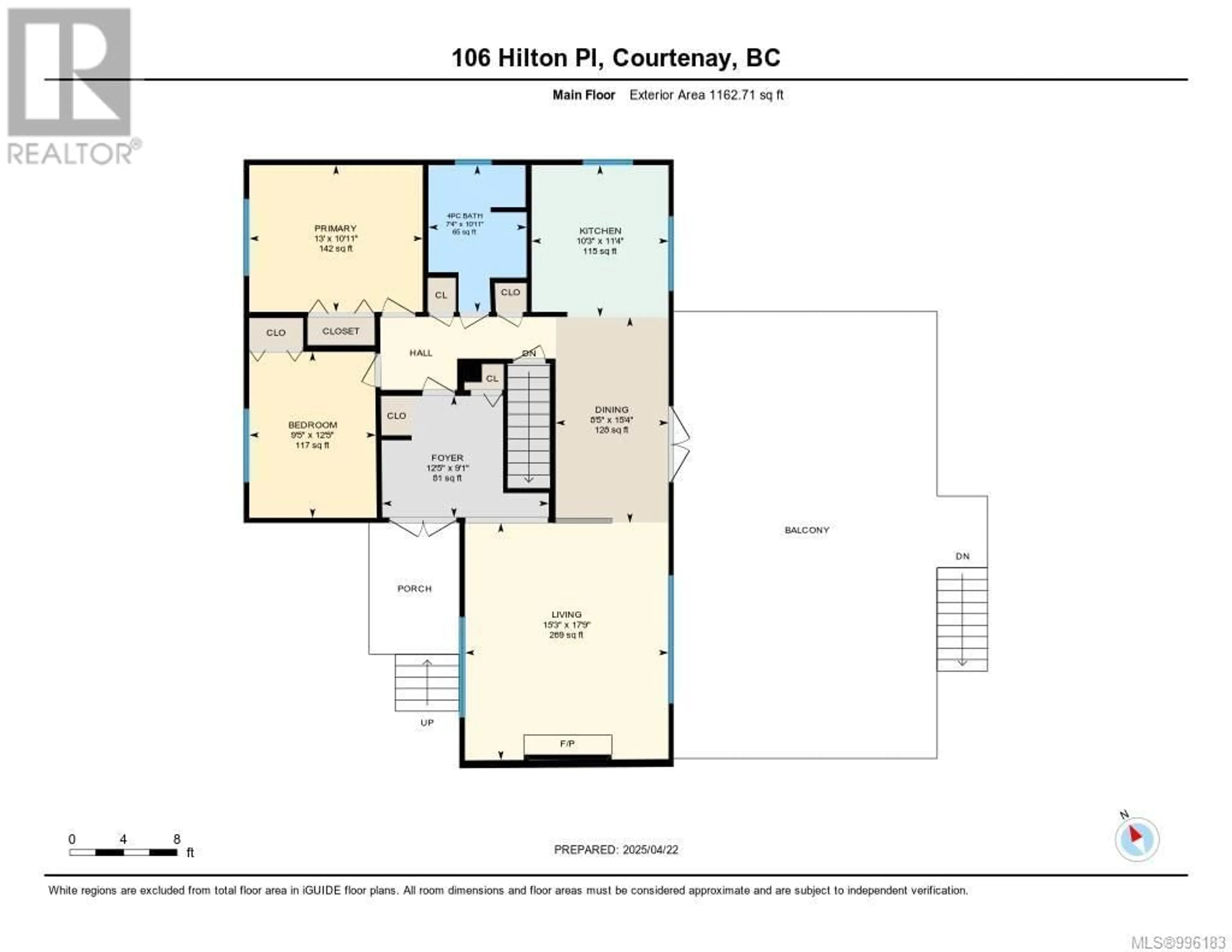 Floor plan for 1525 DINGWALL ROAD, Courtenay British Columbia V9N3S8