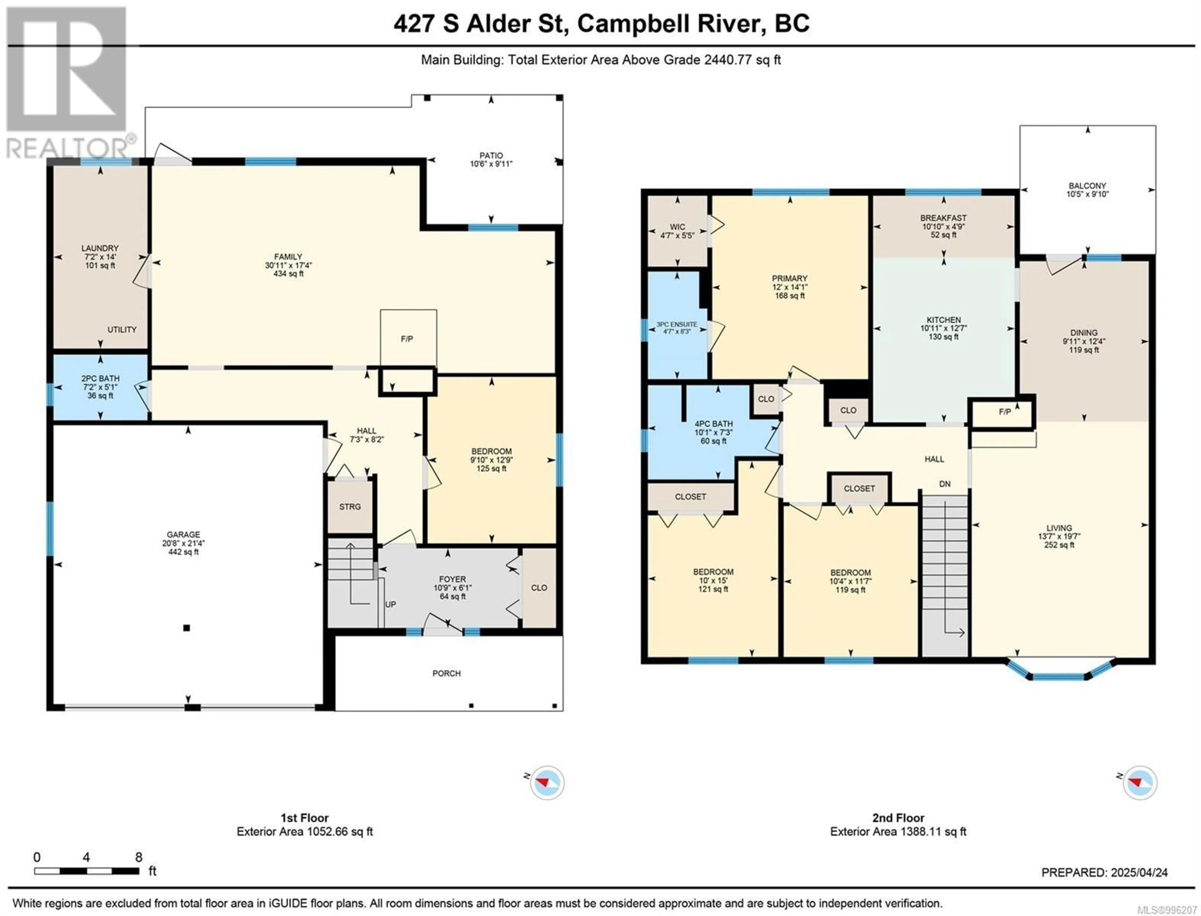 Floor plan for 427 ALDER STREET SOUTH, Campbell River British Columbia V9W5V2