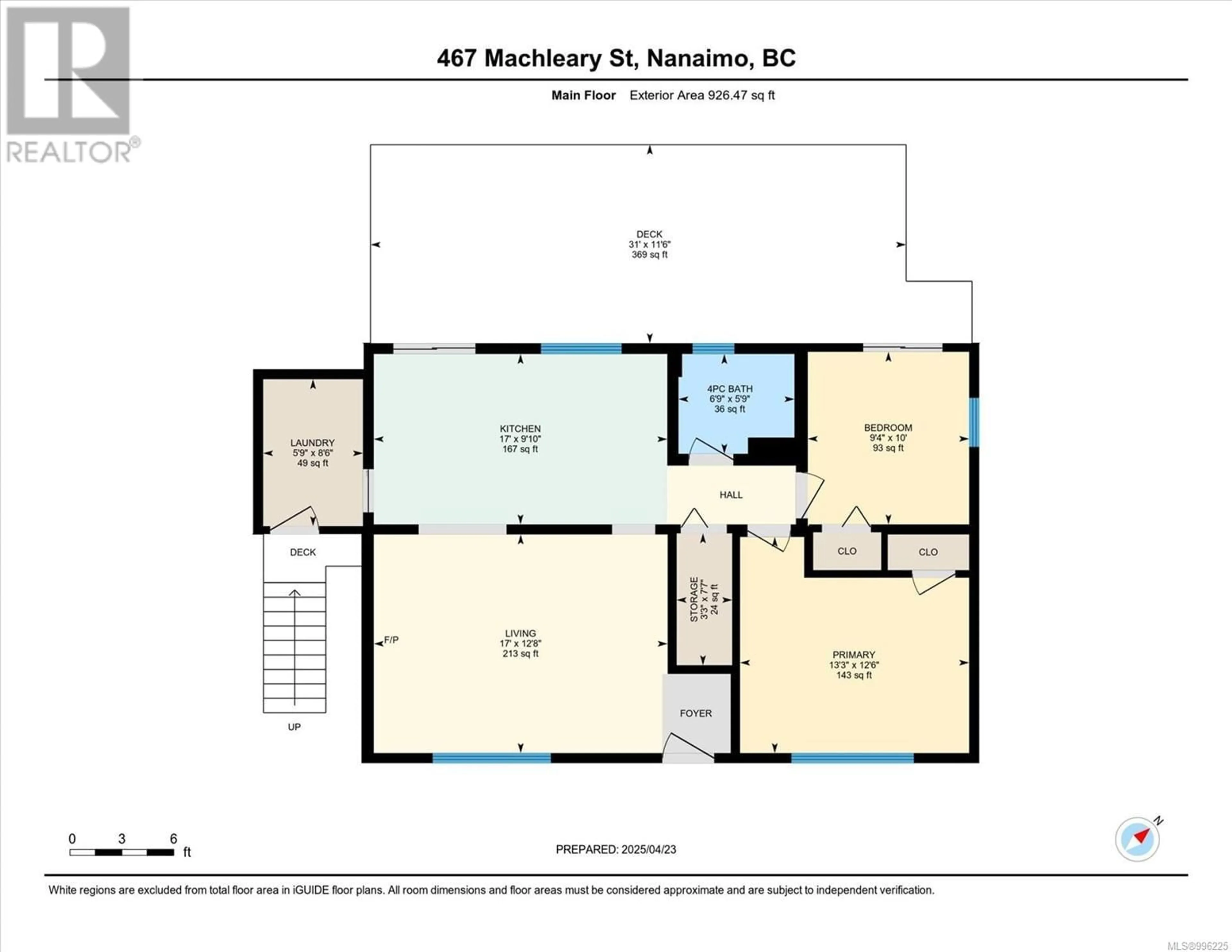 Floor plan for 467 MACHLEARY STREET, Nanaimo British Columbia V9R2H1