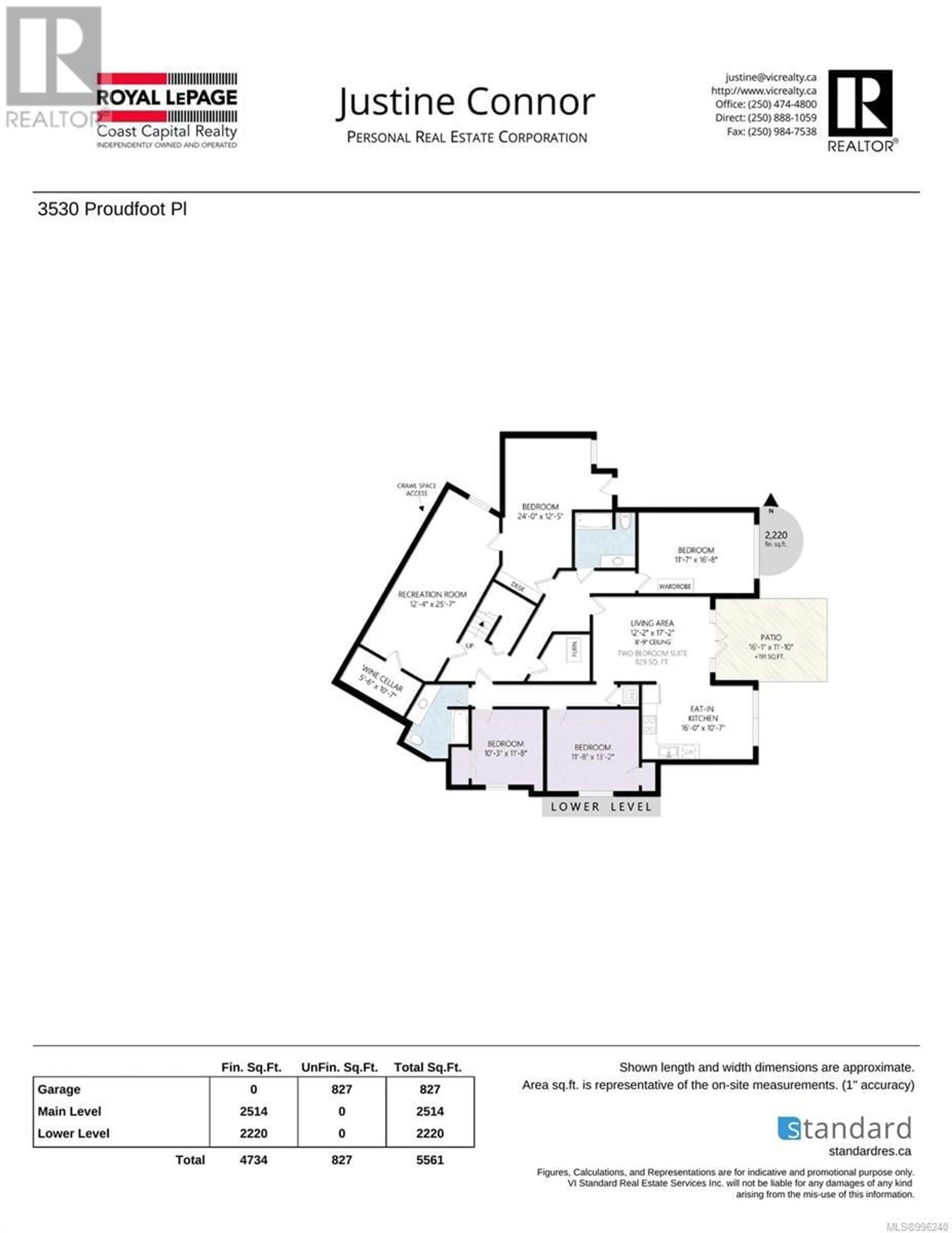 Floor plan for 3530 PROUDFOOT PLACE, Colwood British Columbia V9C4L9