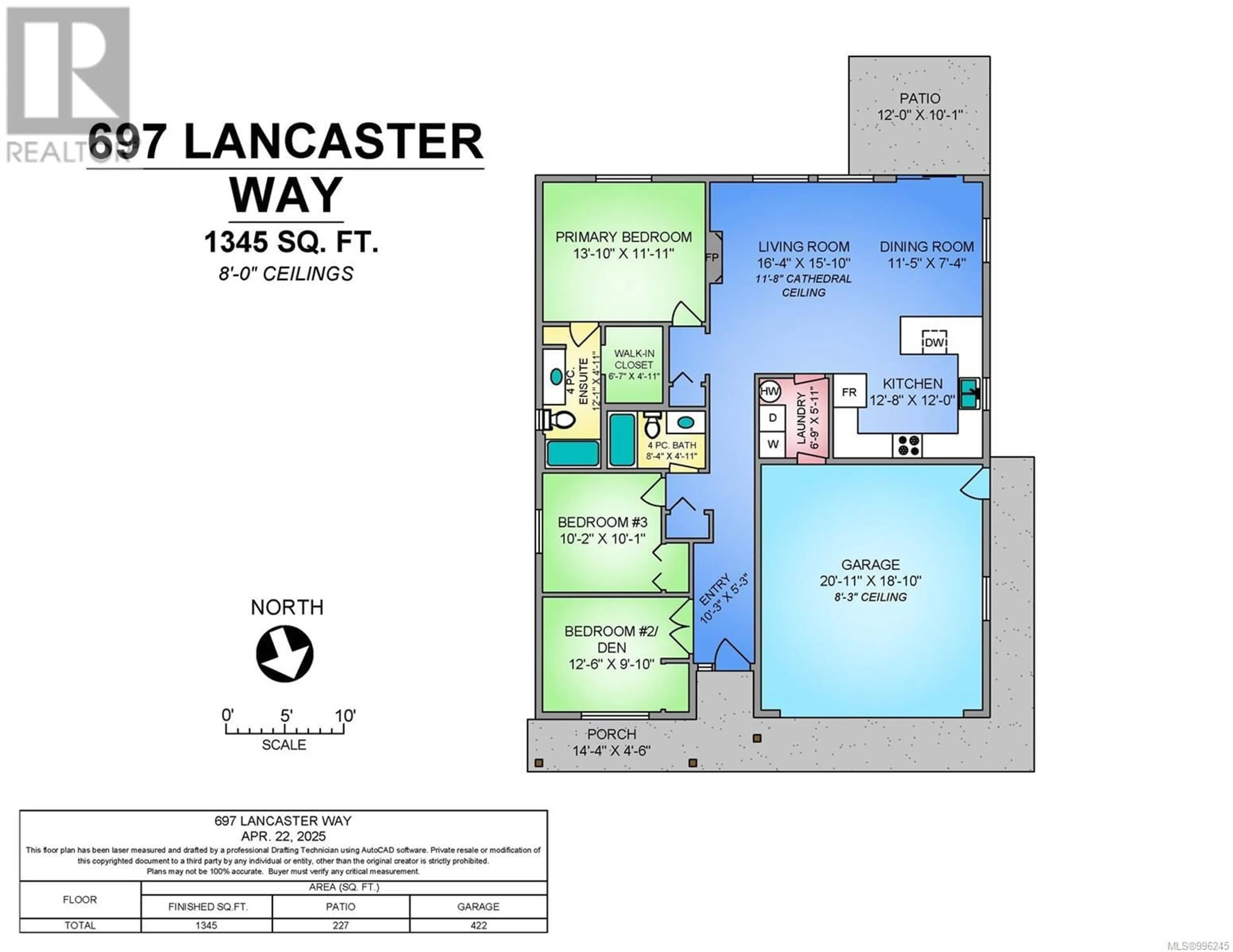 Floor plan for 697 LANCASTER WAY, Comox British Columbia V9M1J3
