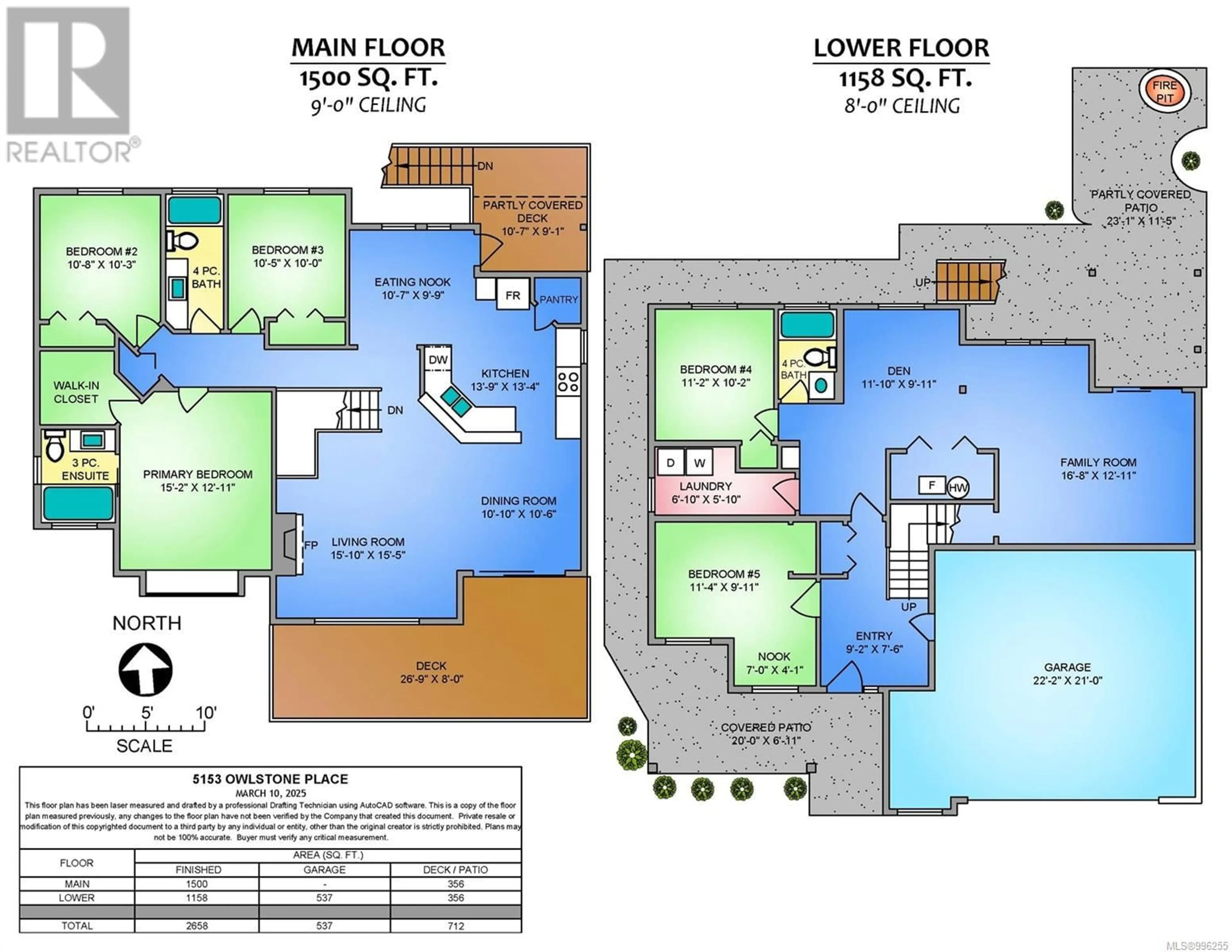 Floor plan for 5153 OWLSTONE PLACE, Nanaimo British Columbia V9T0B4