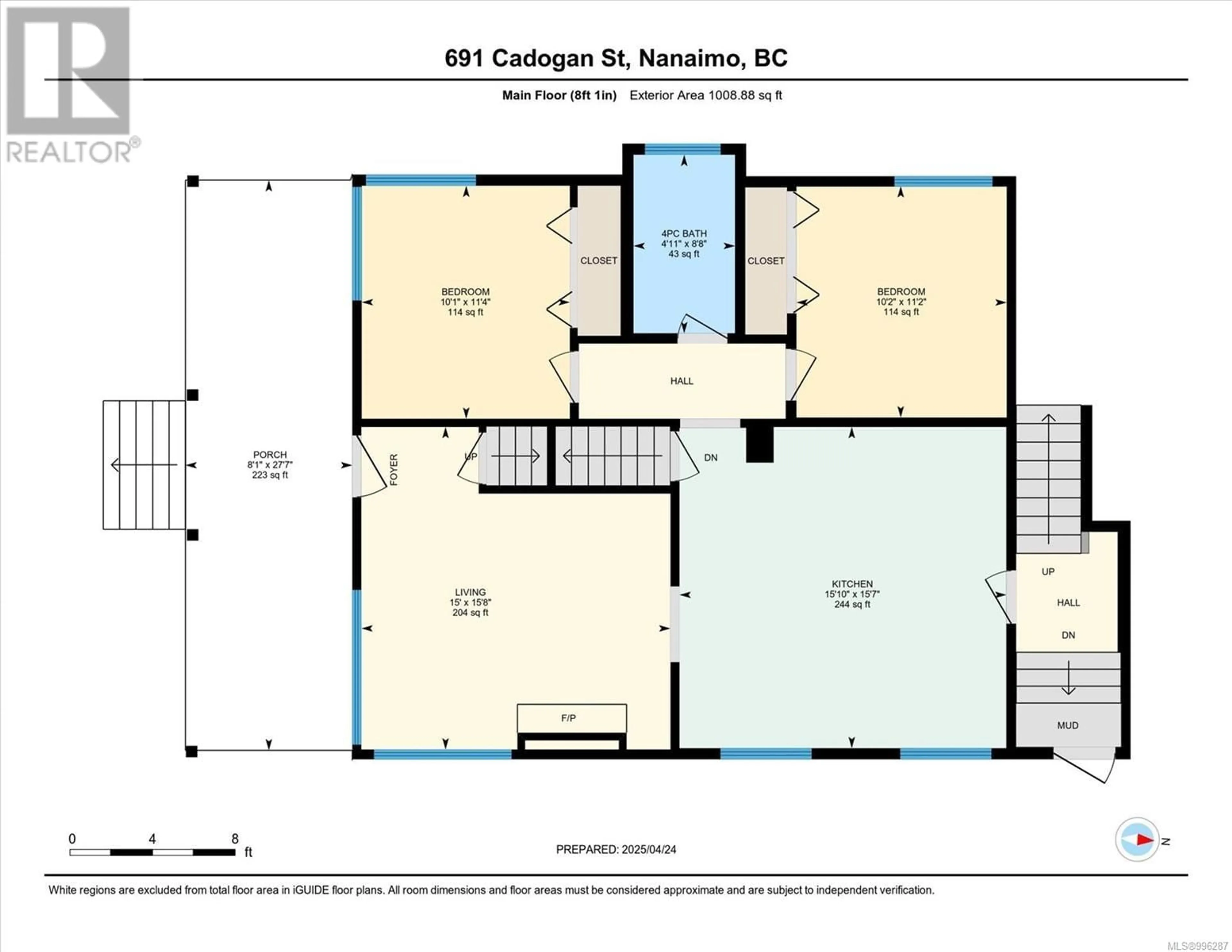 Floor plan for 691 CADOGAN STREET, Nanaimo British Columbia V9S1T6