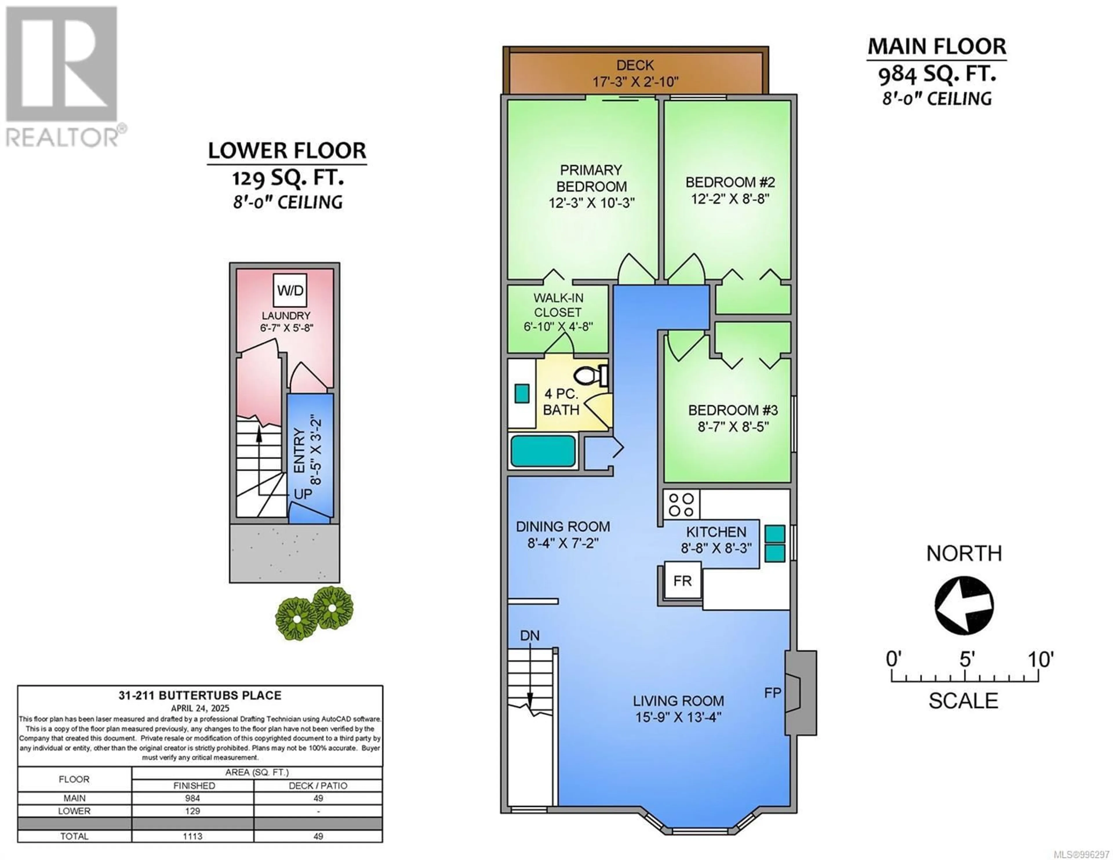 Floor plan for 31 - 211 BUTTERTUBS PLACE, Nanaimo British Columbia V9R3X8