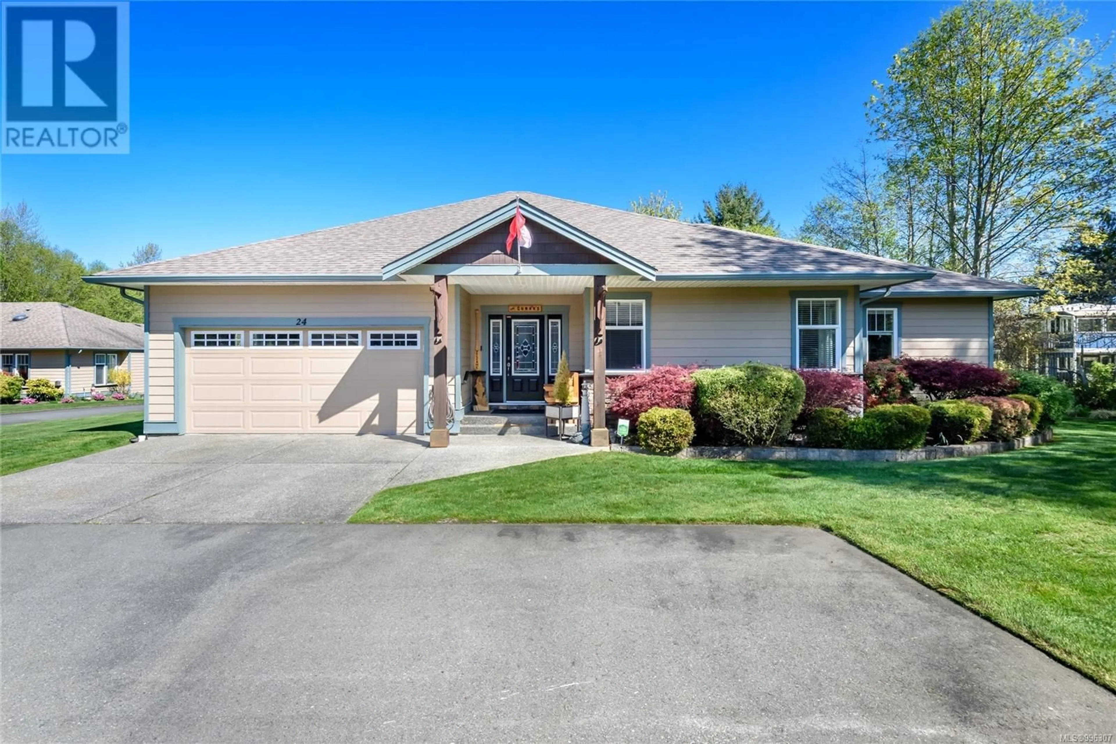 Home with vinyl exterior material, street for 24 - 5300 GAINSBERG ROAD, Bowser British Columbia V0R1G0