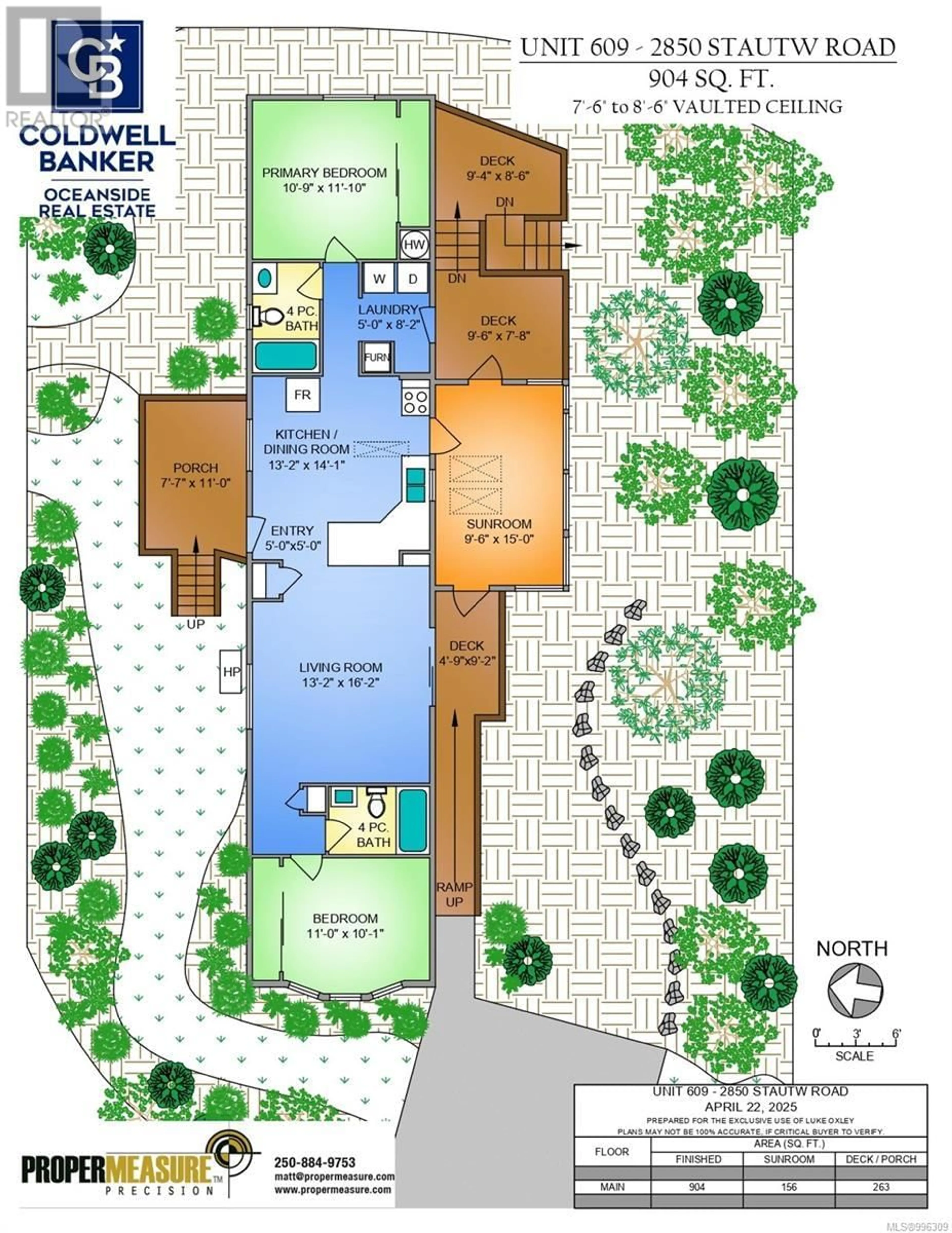 Floor plan for 609 - 2850 STAUTW ROAD, Central Saanich British Columbia V8M2C9