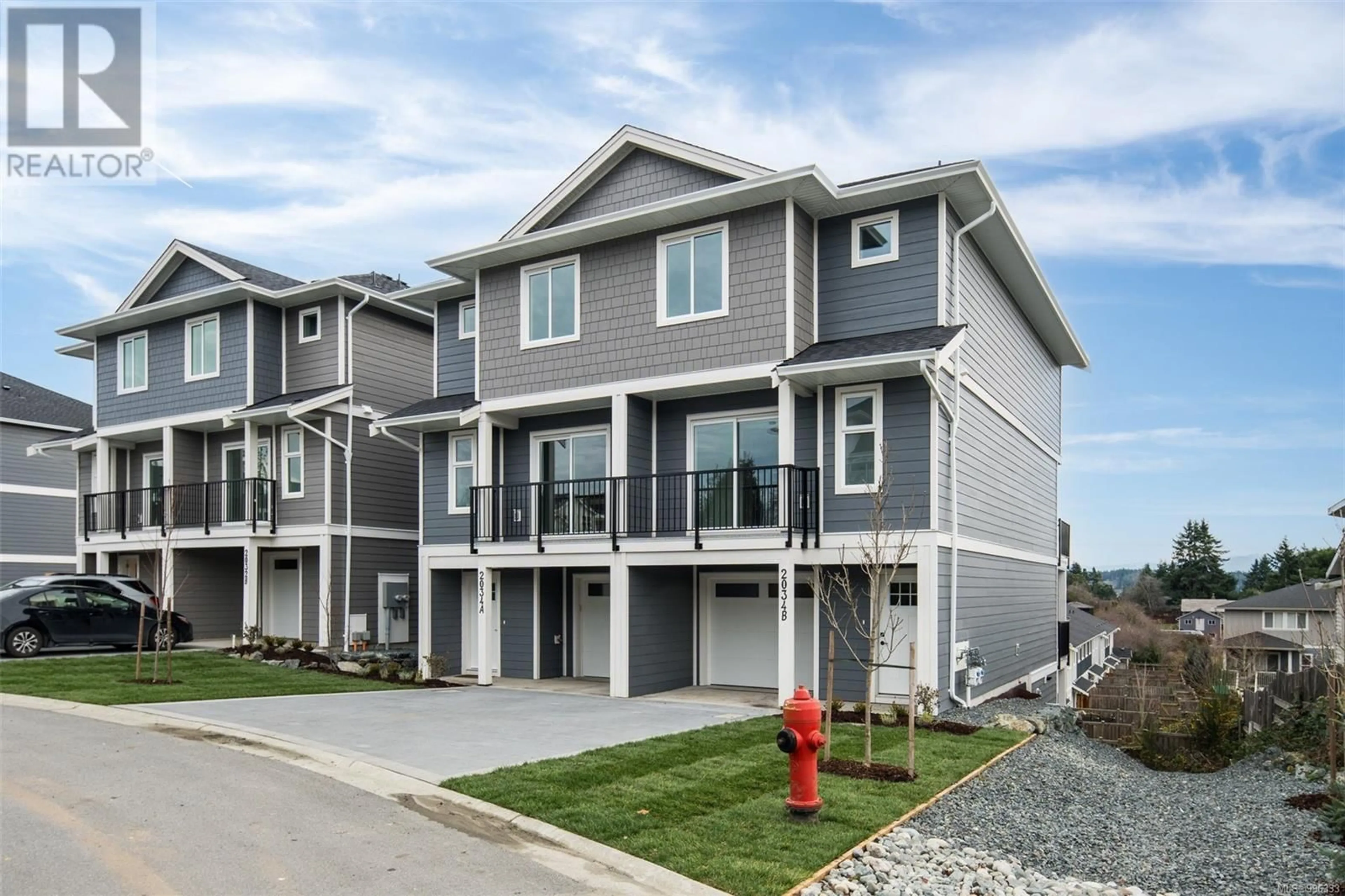 Home with vinyl exterior material, street for A - 2032 STONE HEARTH LANE, Sooke British Columbia V9Z1L3