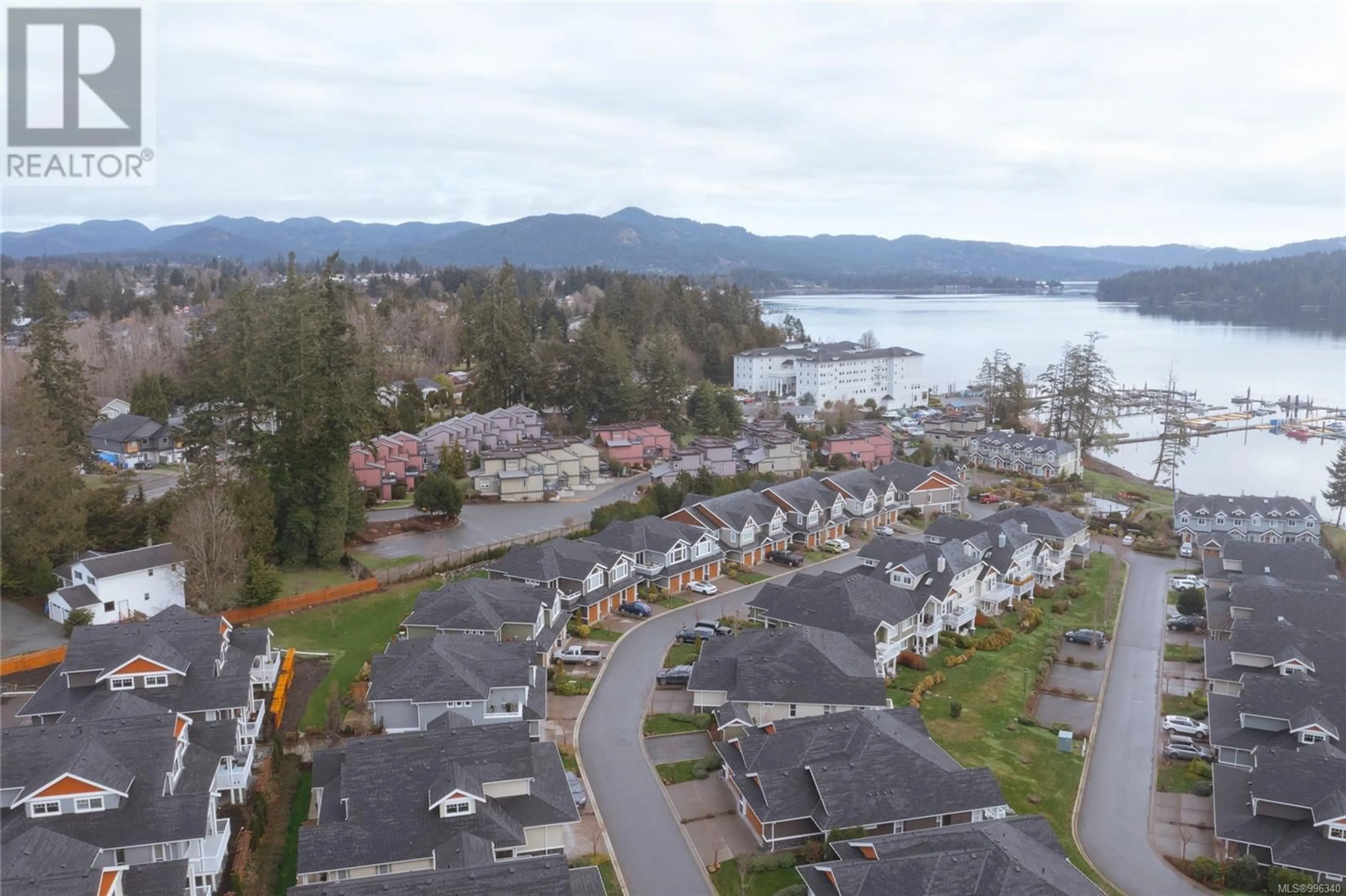 A pic from outside/outdoor area/front of a property/back of a property/a pic from drone, water/lake/river/ocean view for 260 - 6995 NORDIN ROAD, Sooke British Columbia V9Z1L4