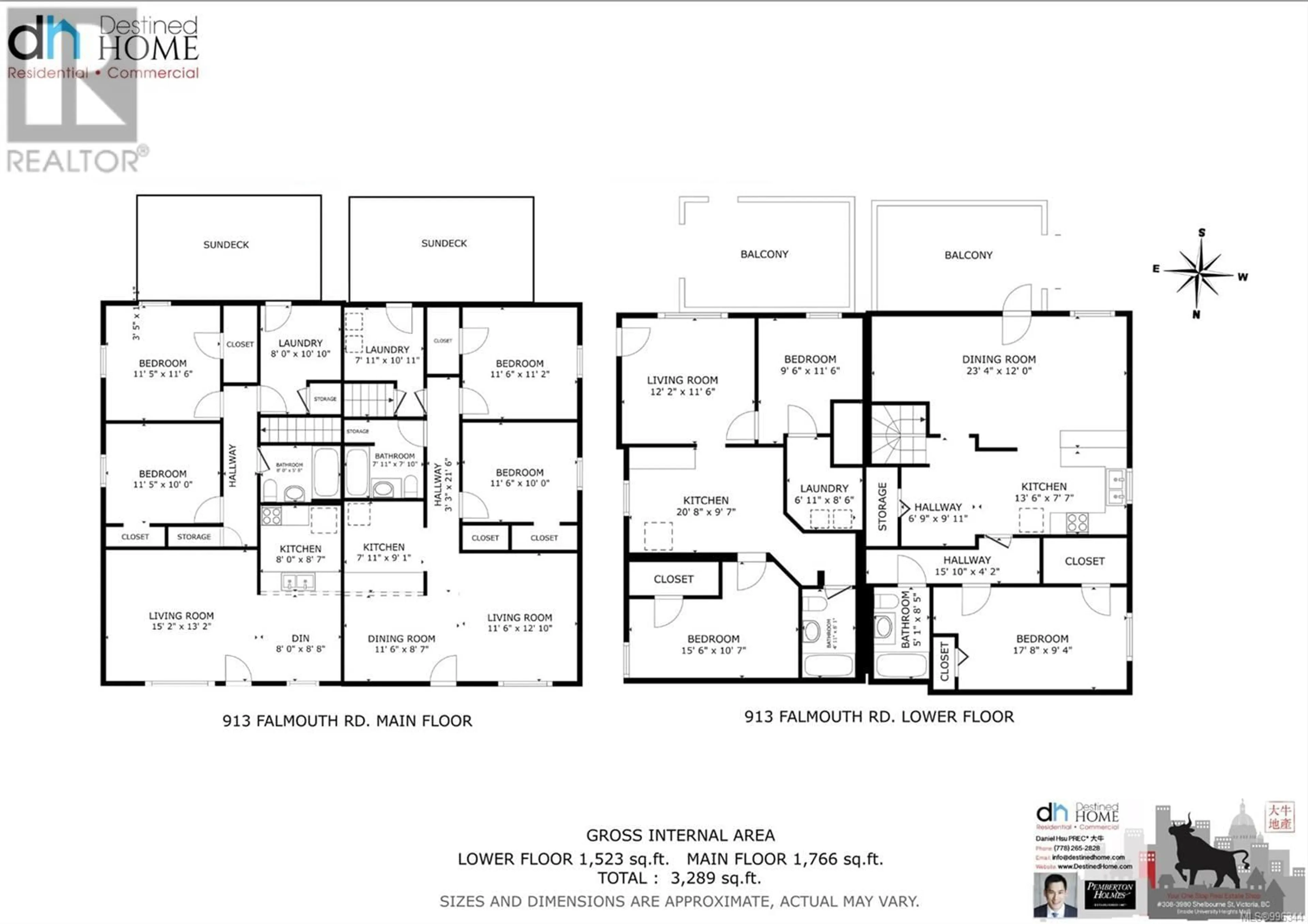 Floor plan for 913 FALMOUTH ROAD, Saanich British Columbia V8X3A3
