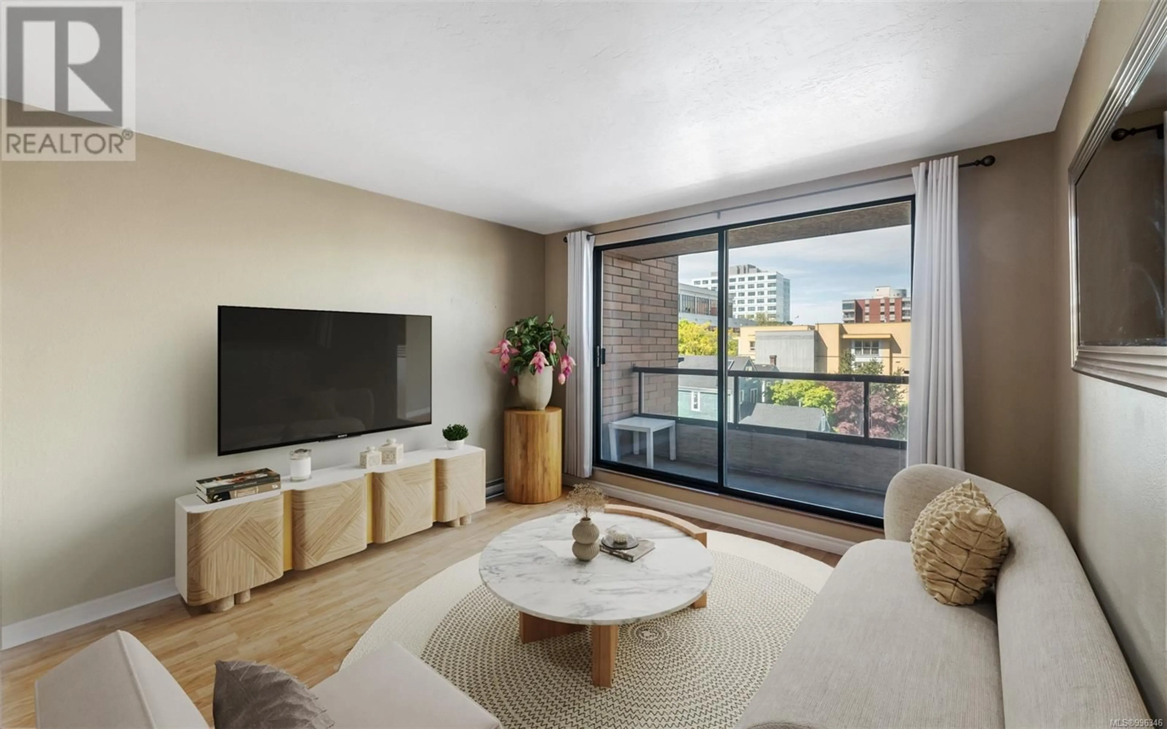 Living room with furniture, unknown for 404 - 1630 QUADRA STREET, Victoria British Columbia V8W3J5