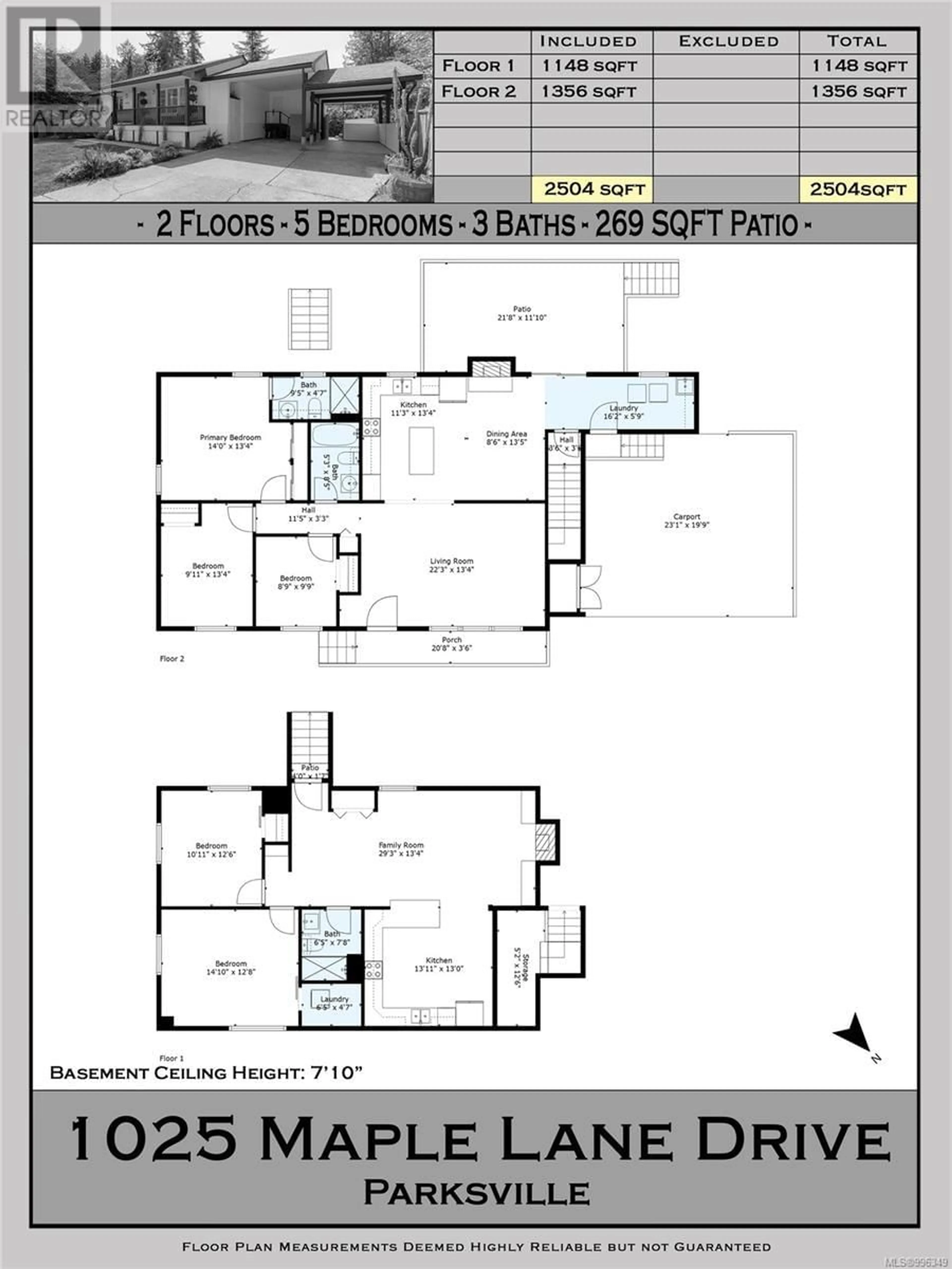 Floor plan for 1025 MAPLE LANE DRIVE, Parksville British Columbia V9P1T3