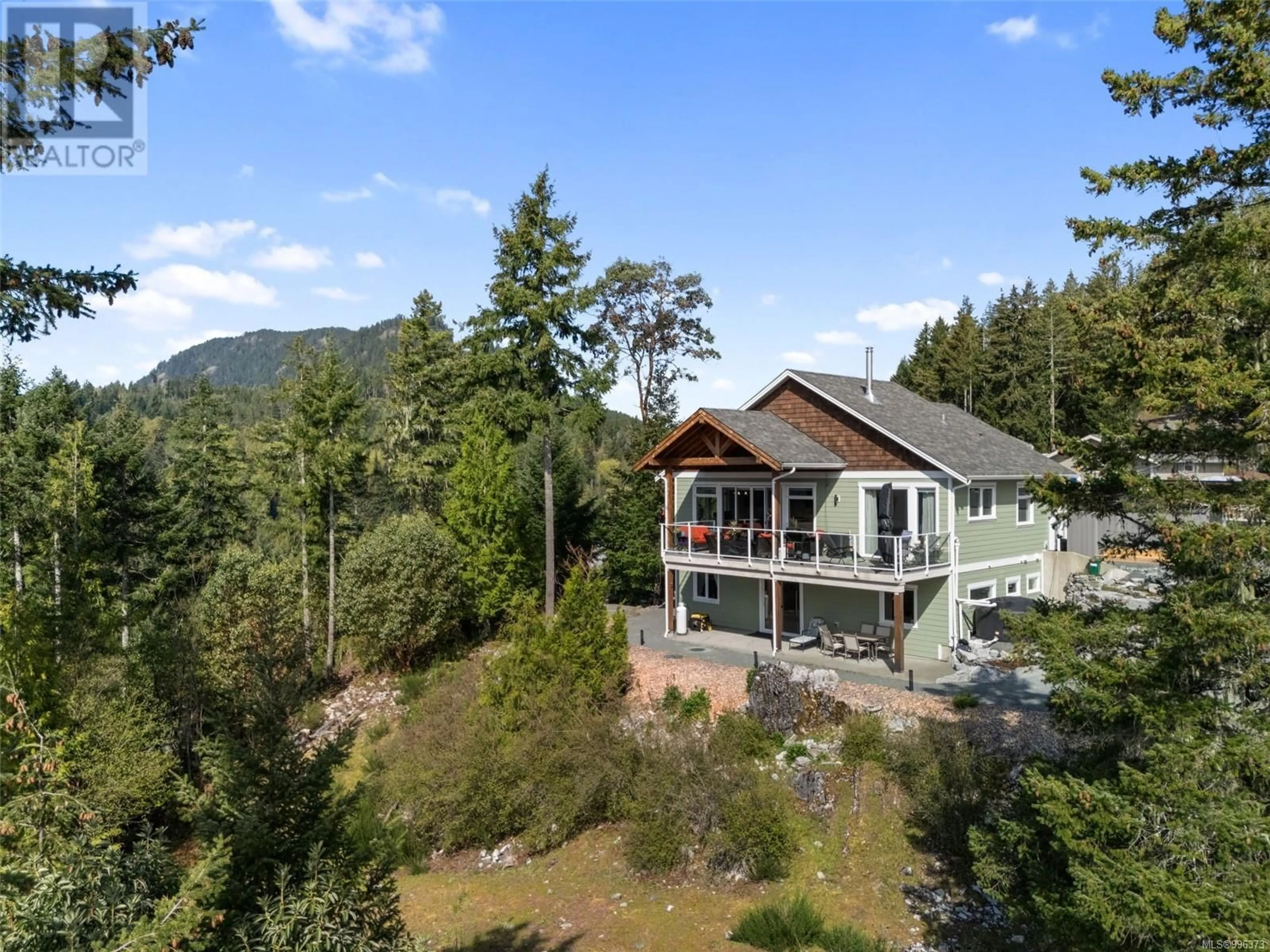 A pic from outside/outdoor area/front of a property/back of a property/a pic from drone, unknown for 7454 TEAL COURT, Lake Cowichan British Columbia V0R2G1