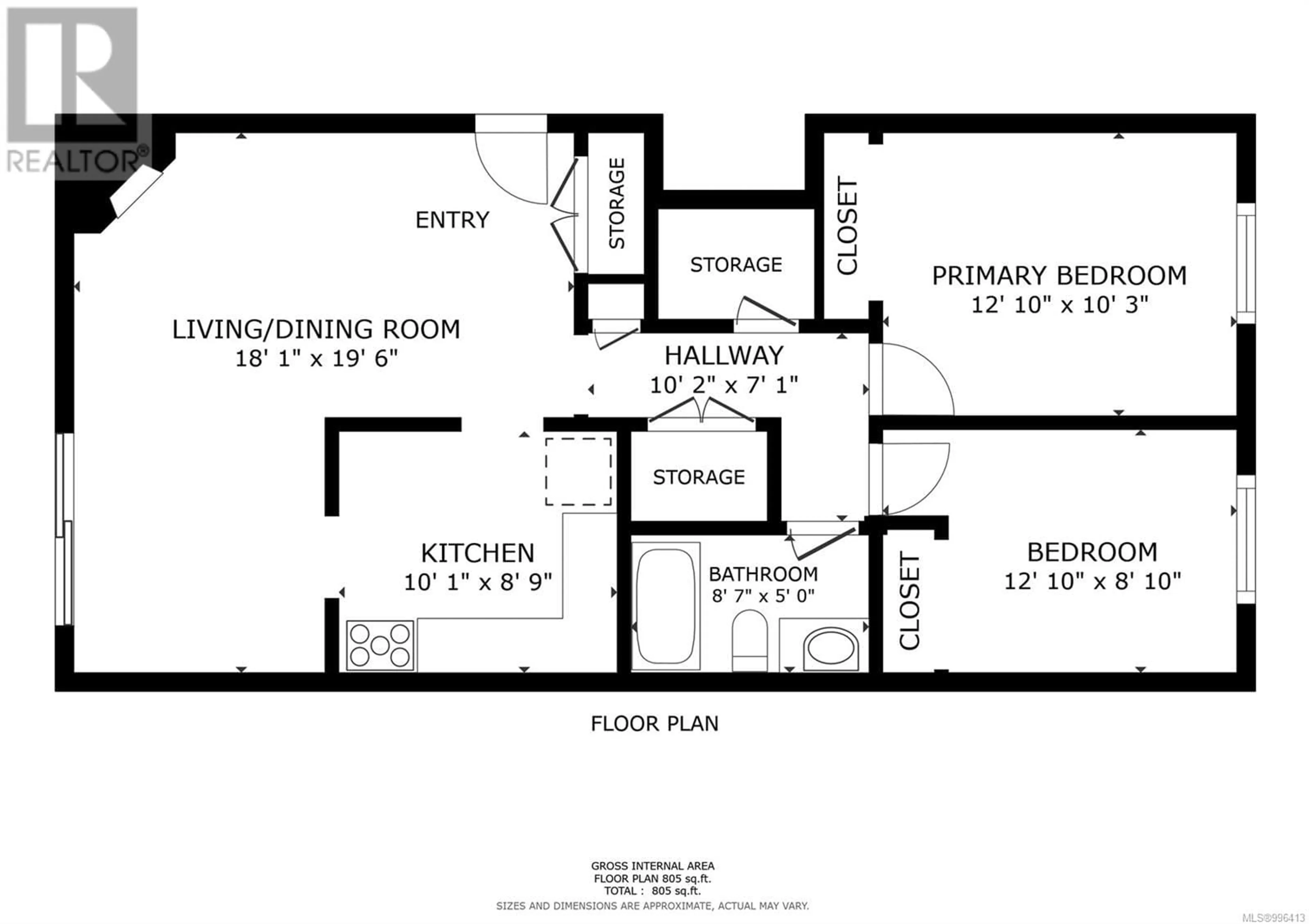 Floor plan for 2 - 1040 TRUNK ROAD, Duncan British Columbia V9L2S5