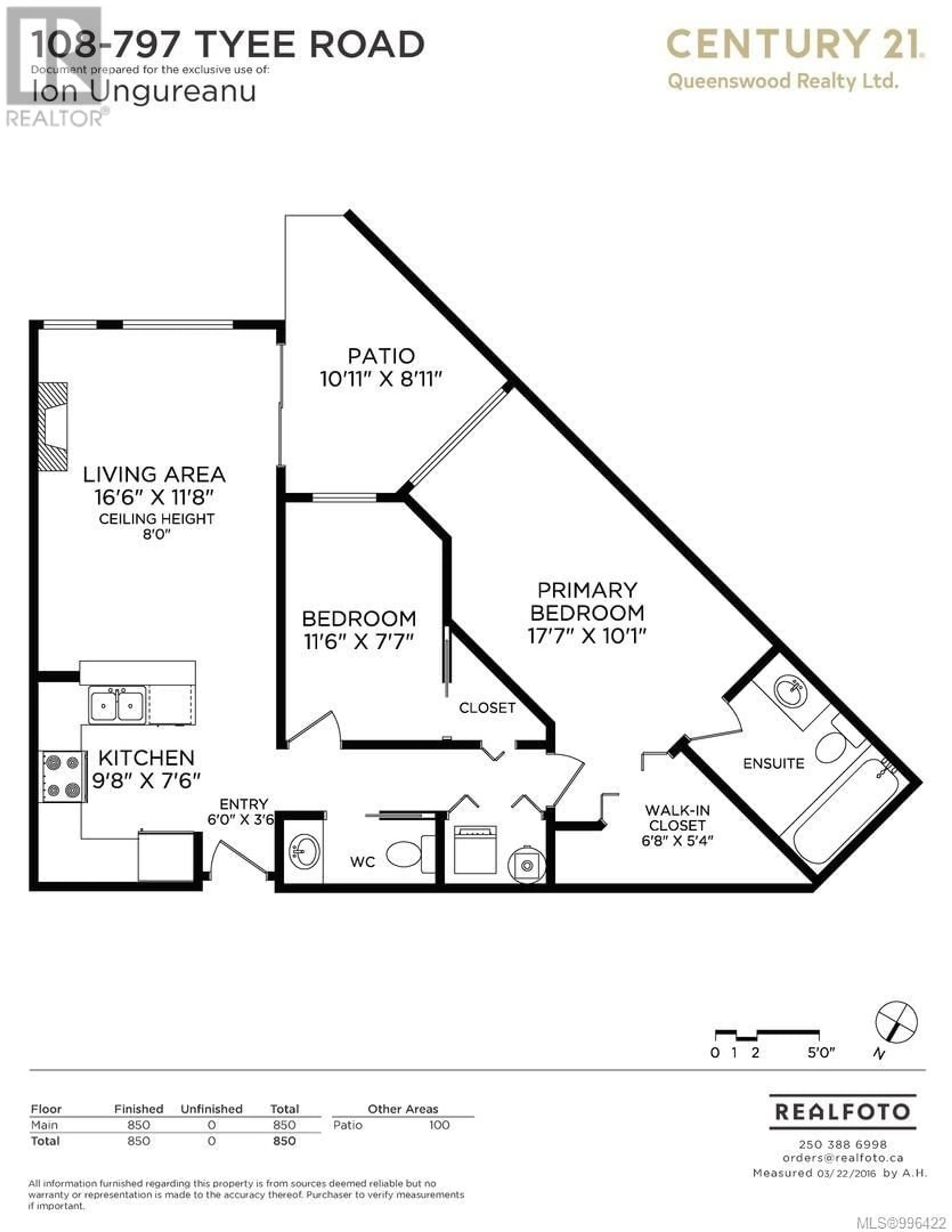Floor plan for 108 - 797 TYEE ROAD, Victoria British Columbia V9A7R4