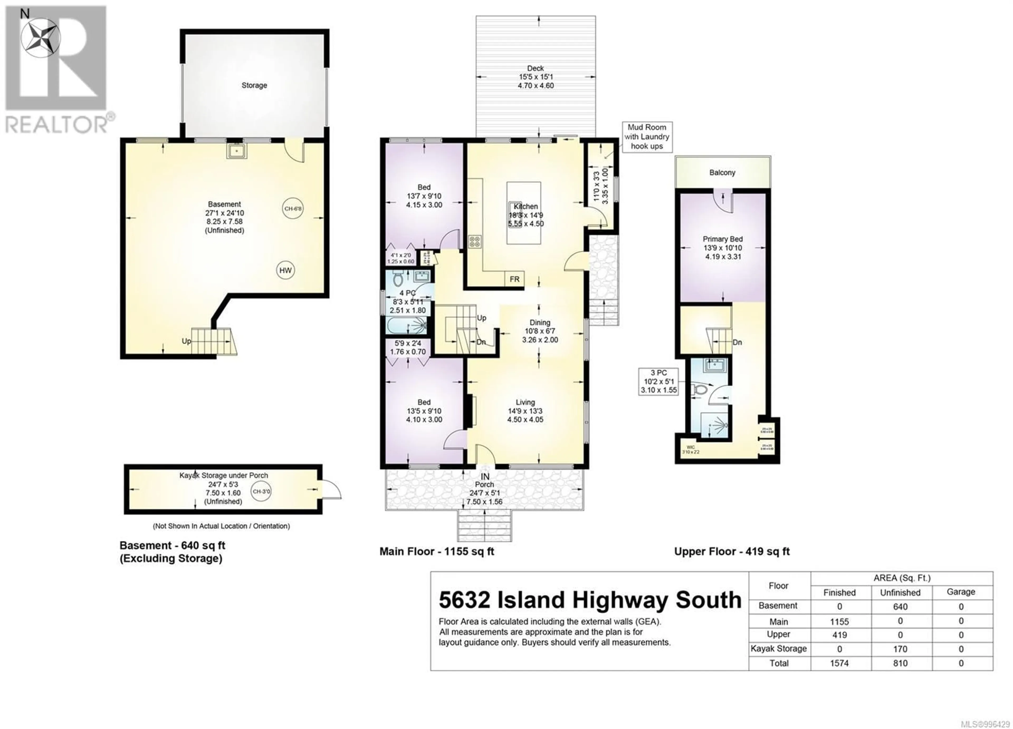 Floor plan for 5632 ISLAND HIGHWAY SOUTH, Union Bay British Columbia V0R3B0
