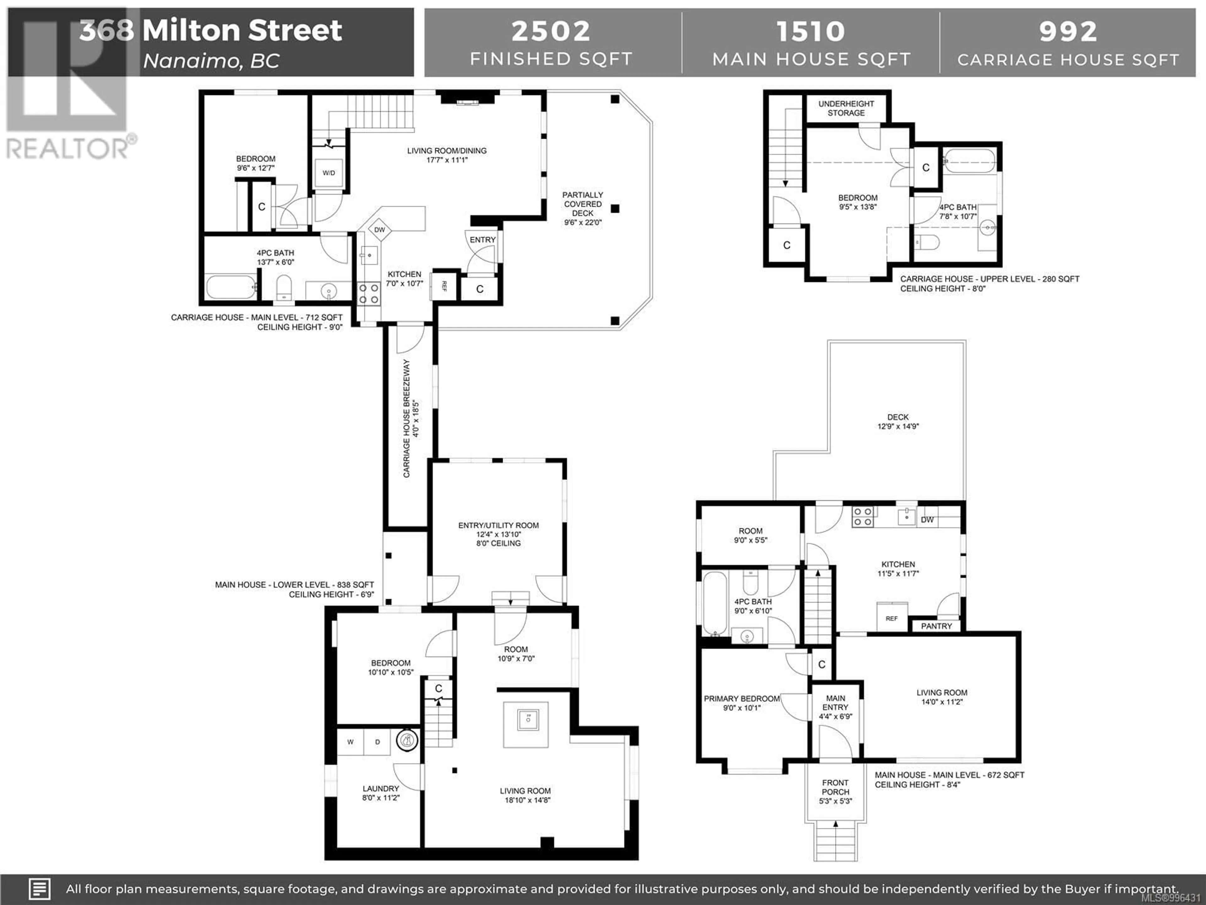 Floor plan for 368 MILTON STREET, Nanaimo British Columbia V9R2K7