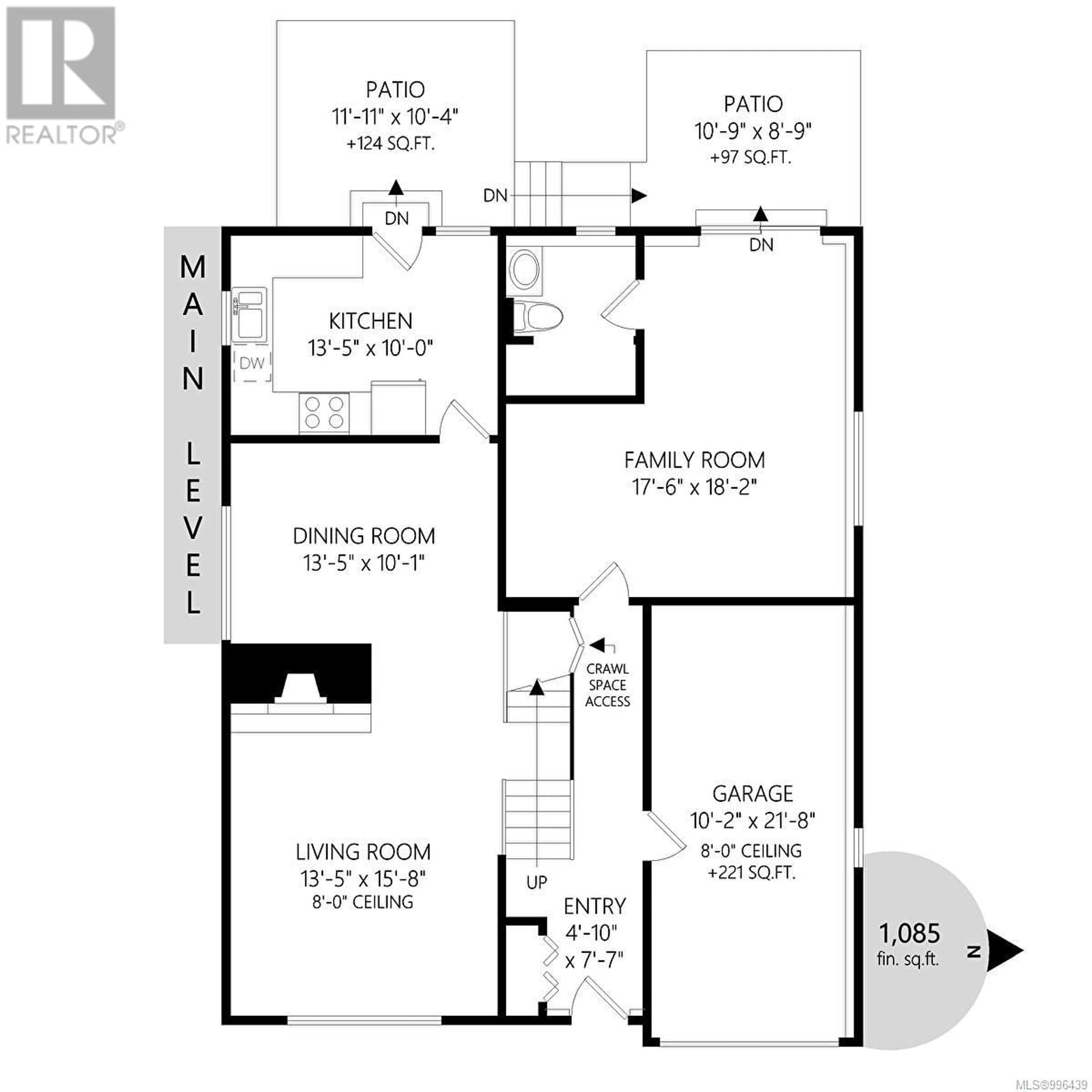 Floor plan for 4354 OKANO PLACE, Saanich British Columbia V8N5G7
