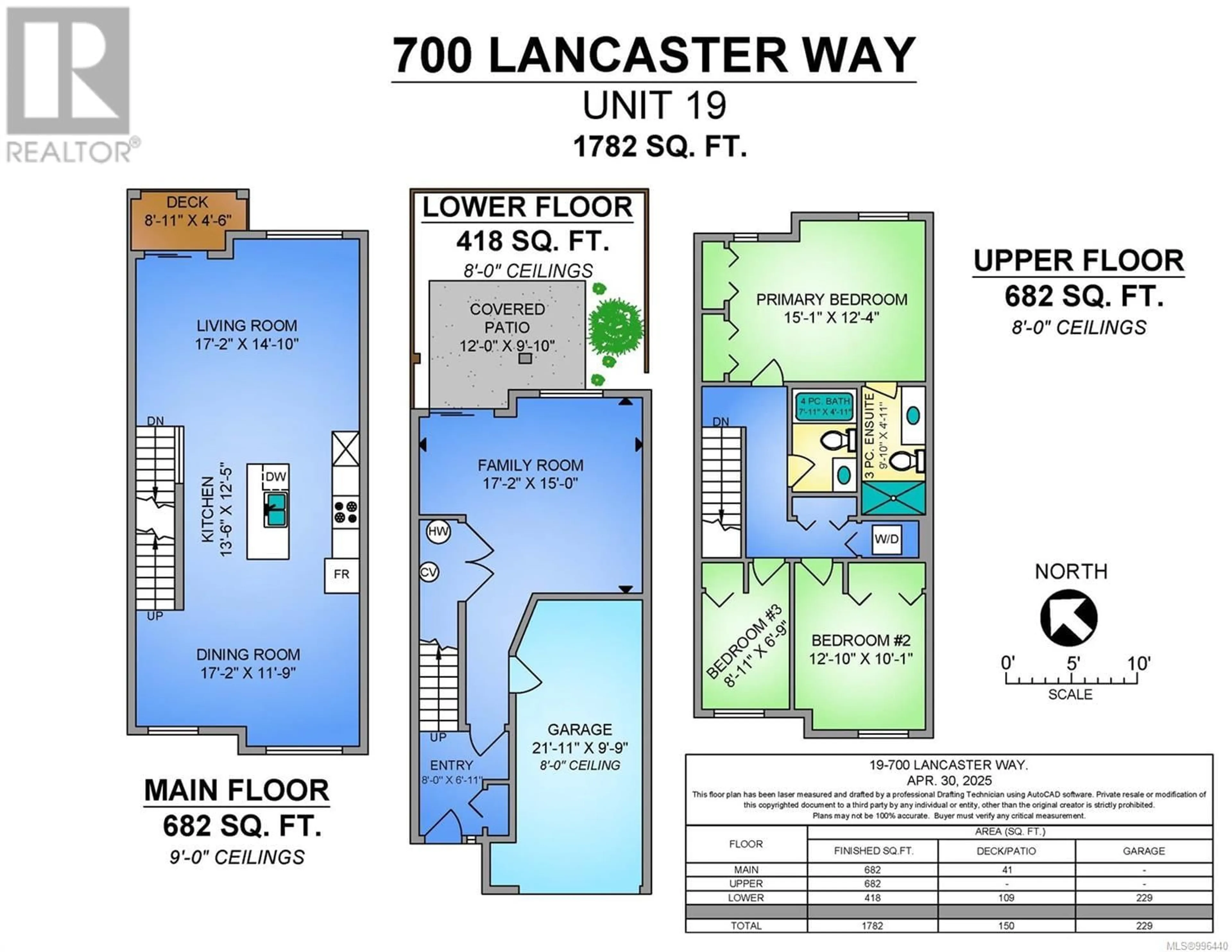 Floor plan for 19 - 700 LANCASTER WAY, Comox British Columbia V9M0B6