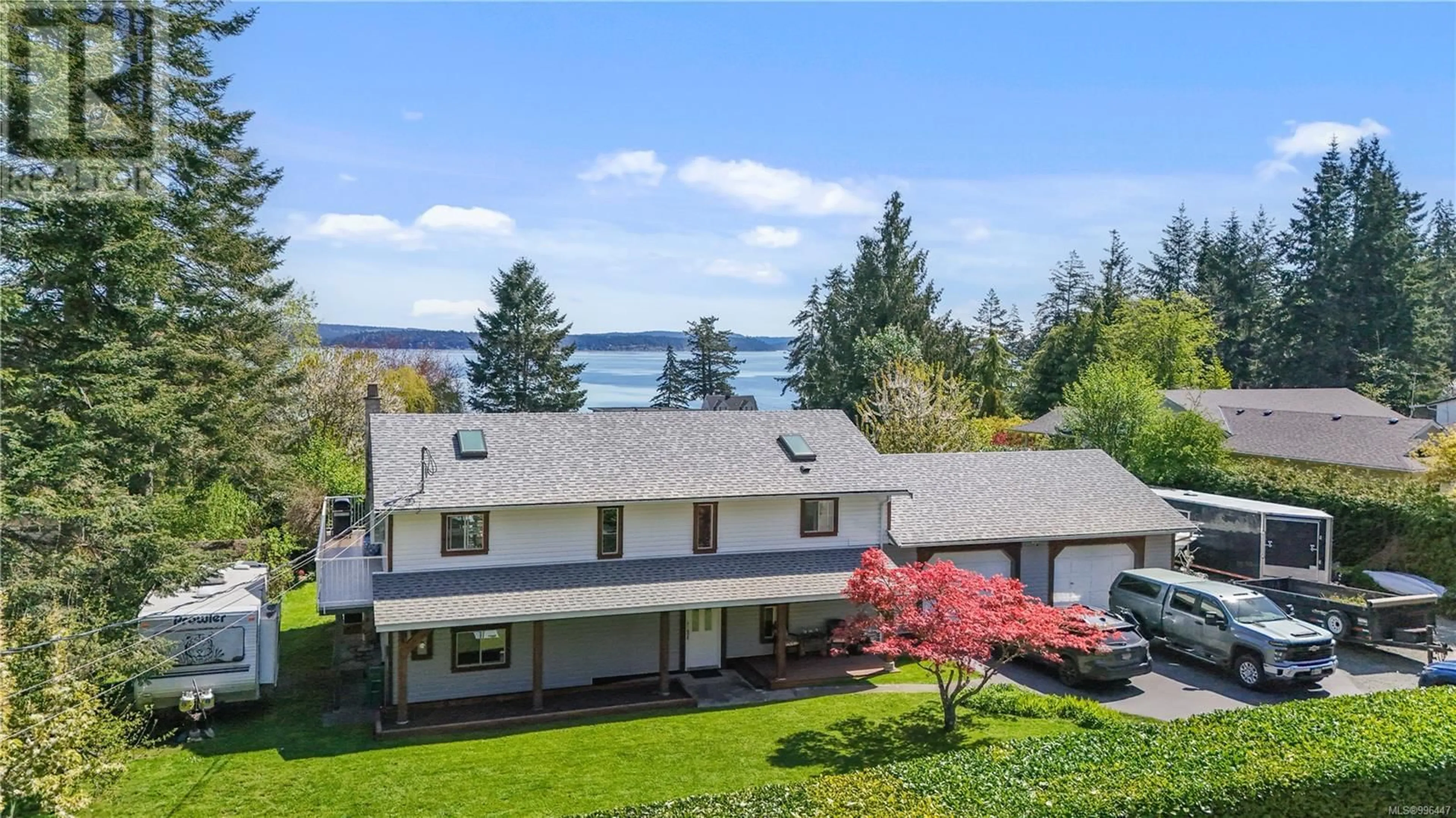 A pic from outside/outdoor area/front of a property/back of a property/a pic from drone, water/lake/river/ocean view for 1652 JANES ROAD, Nanaimo British Columbia V9X1P3