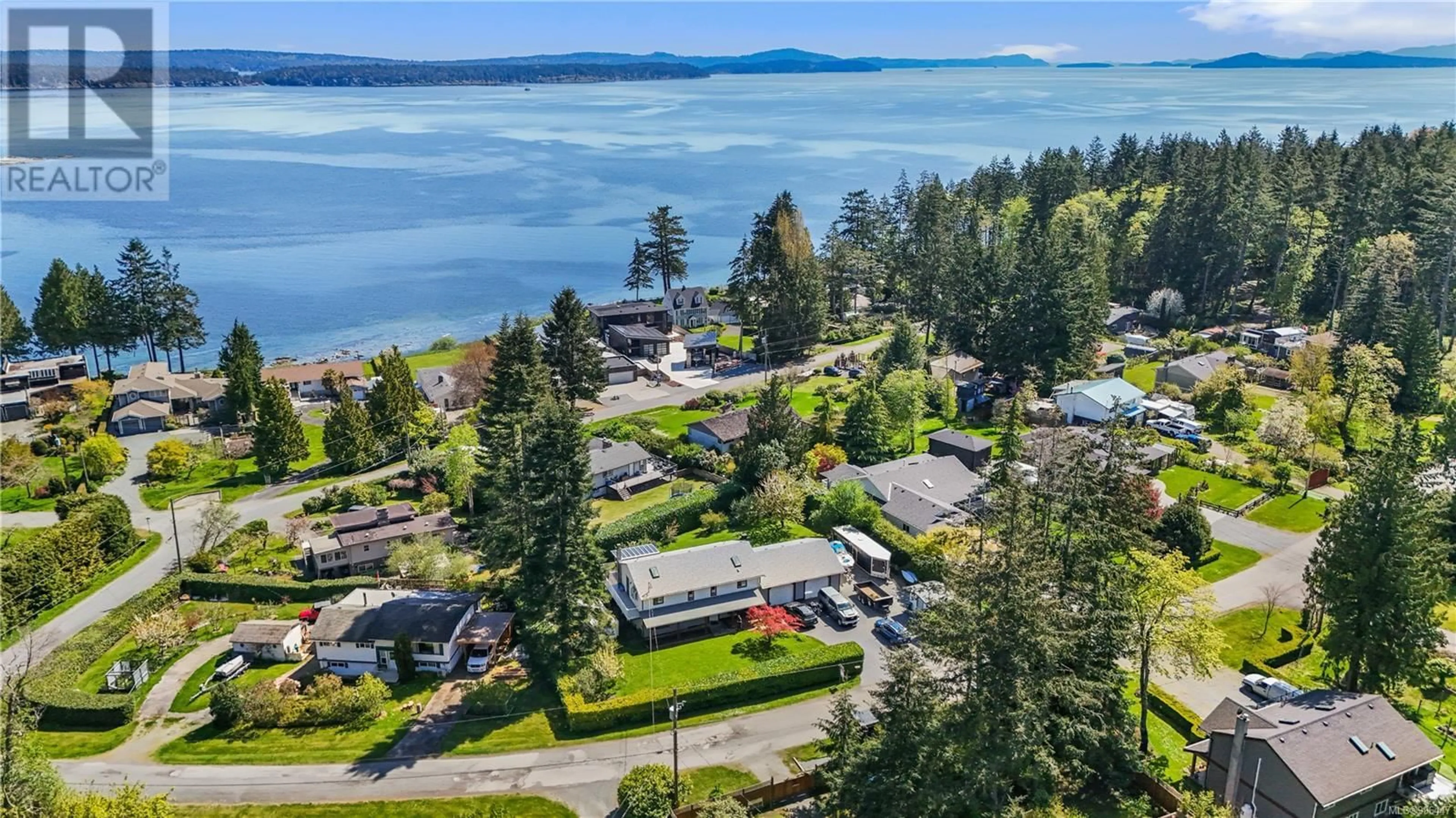 A pic from outside/outdoor area/front of a property/back of a property/a pic from drone, water/lake/river/ocean view for 1652 JANES ROAD, Nanaimo British Columbia V9X1P3
