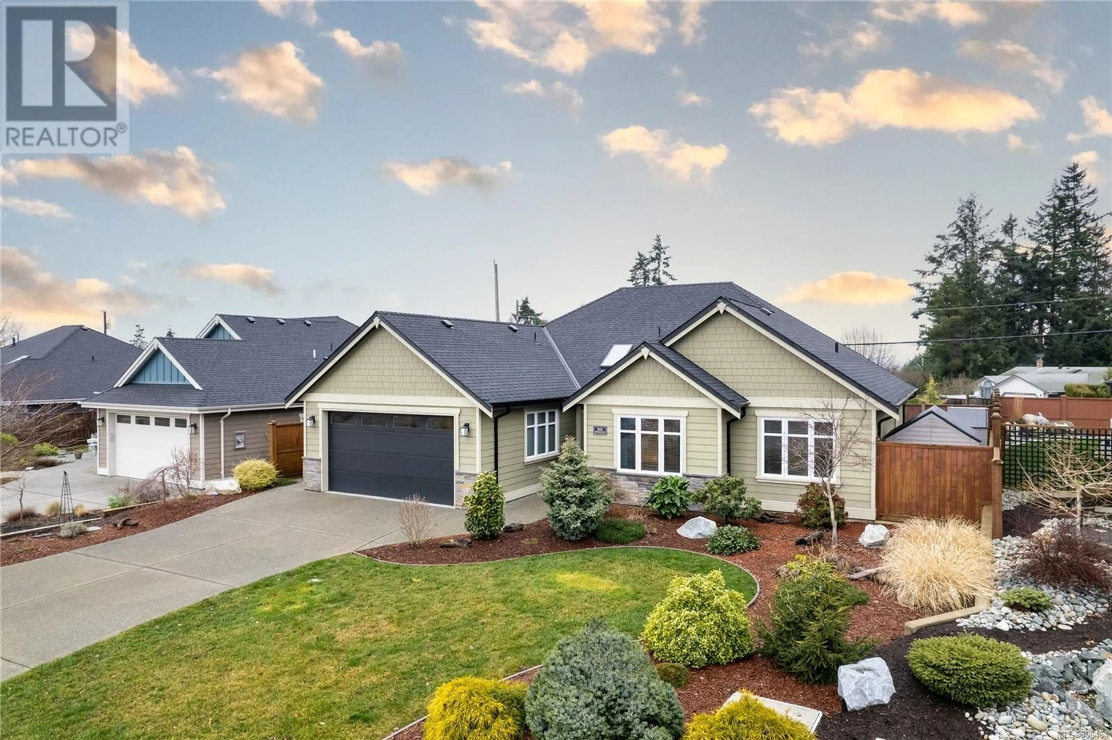 Home with vinyl exterior material, street for 1004 BROOKFIELD CRESCENT, French Creek British Columbia V9P0E3