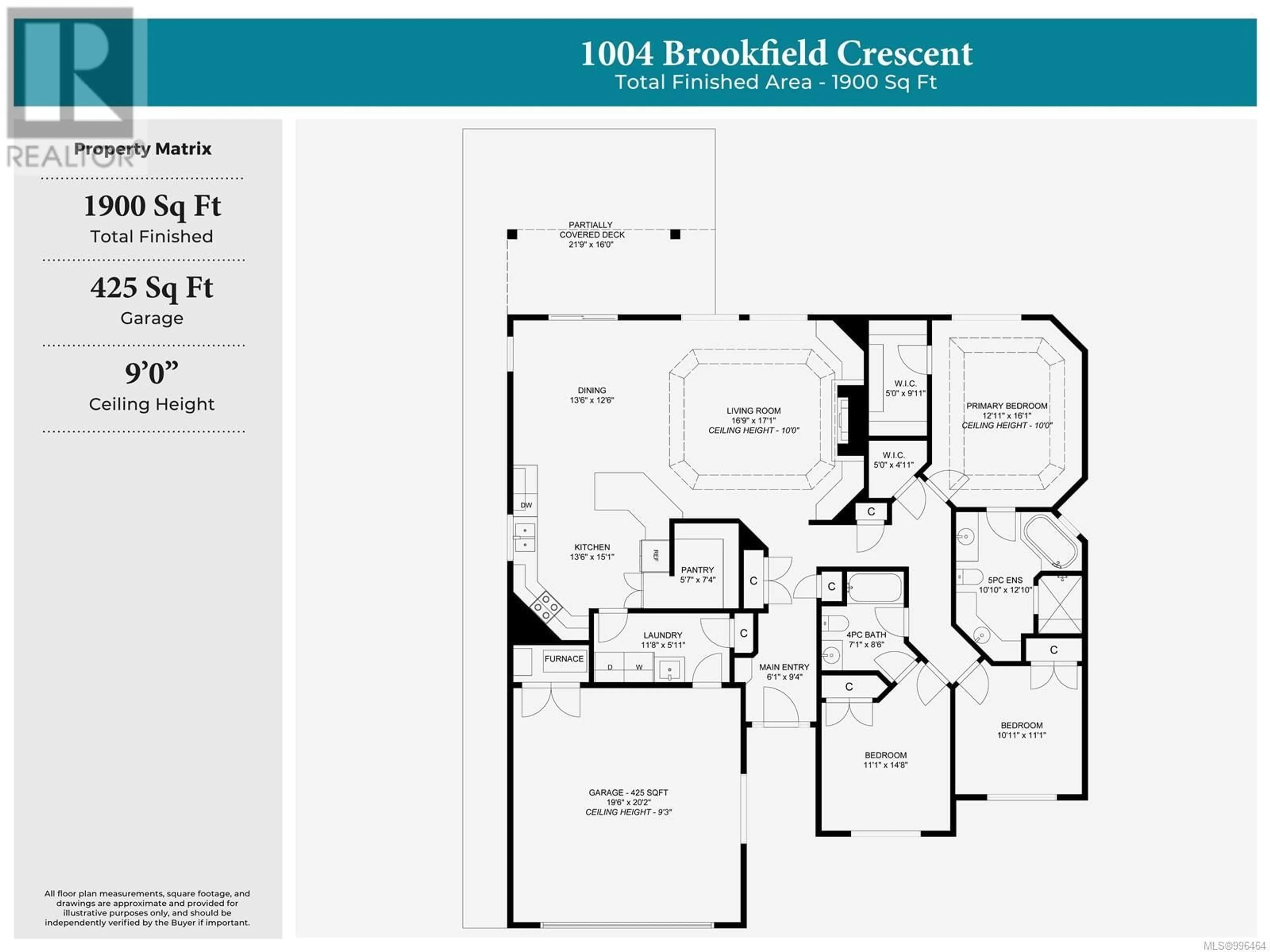 Floor plan for 1004 BROOKFIELD CRESCENT, French Creek British Columbia V9P0E3