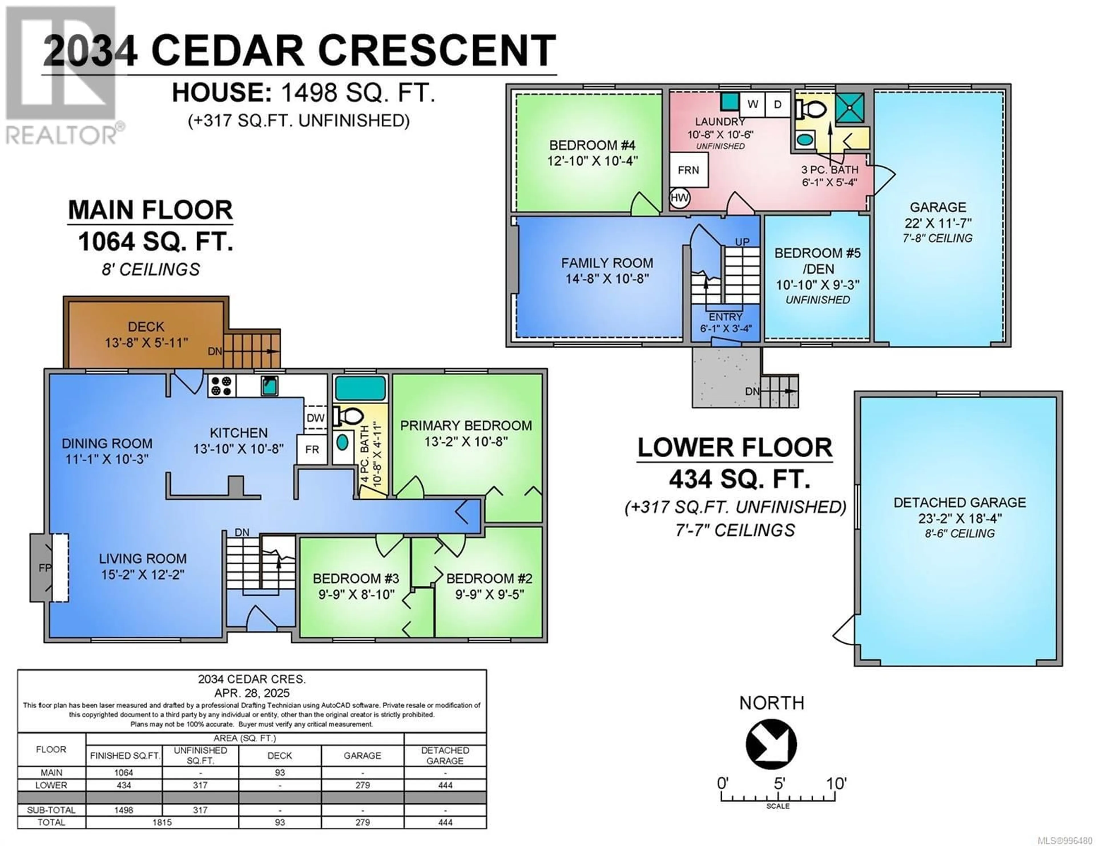 Floor plan for 2034 CEDAR CRESCENT, Courtenay British Columbia V9N3B6