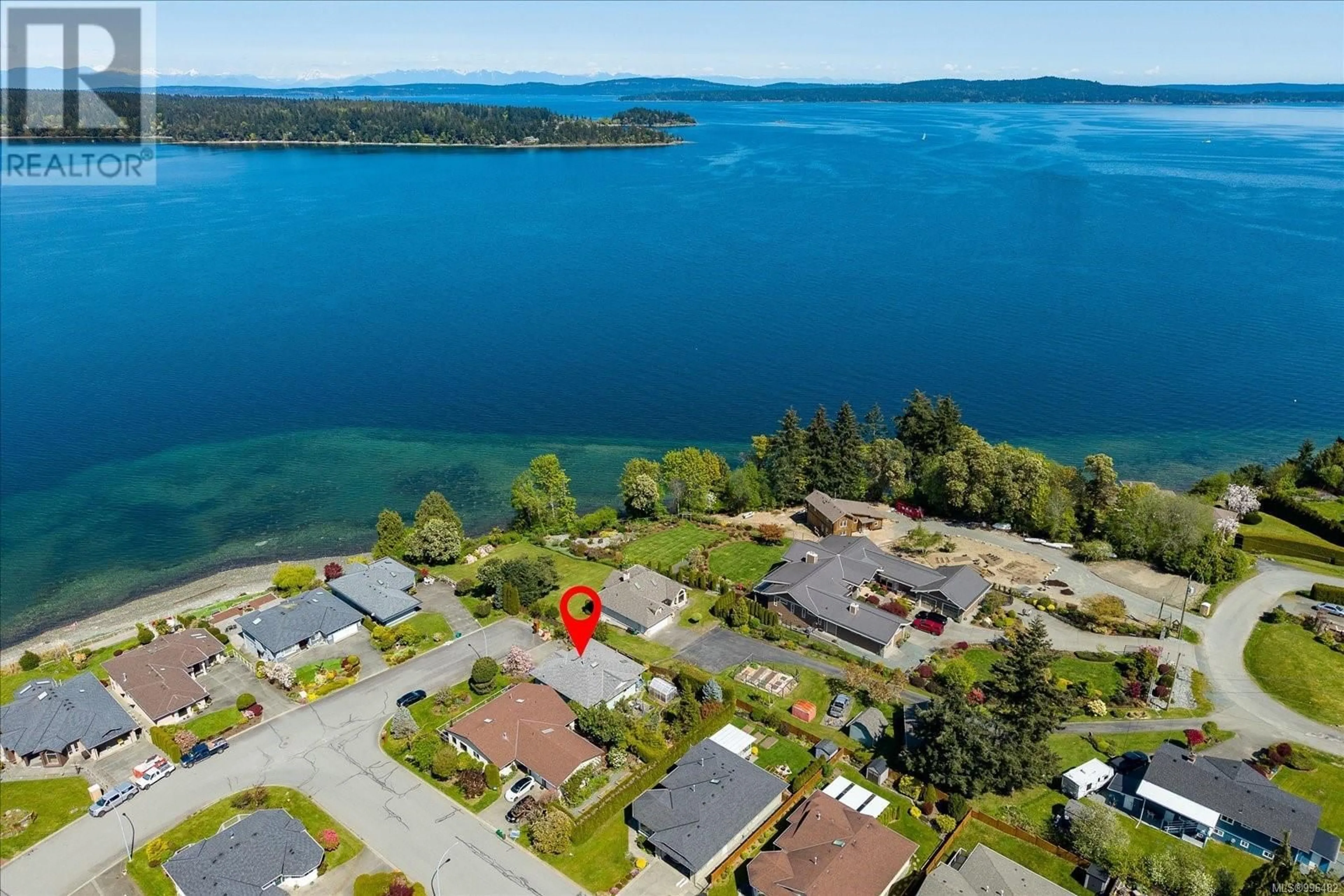 A pic from outside/outdoor area/front of a property/back of a property/a pic from drone, water/lake/river/ocean view for 432 BLAIR PLACE, Ladysmith British Columbia V9G1Y3