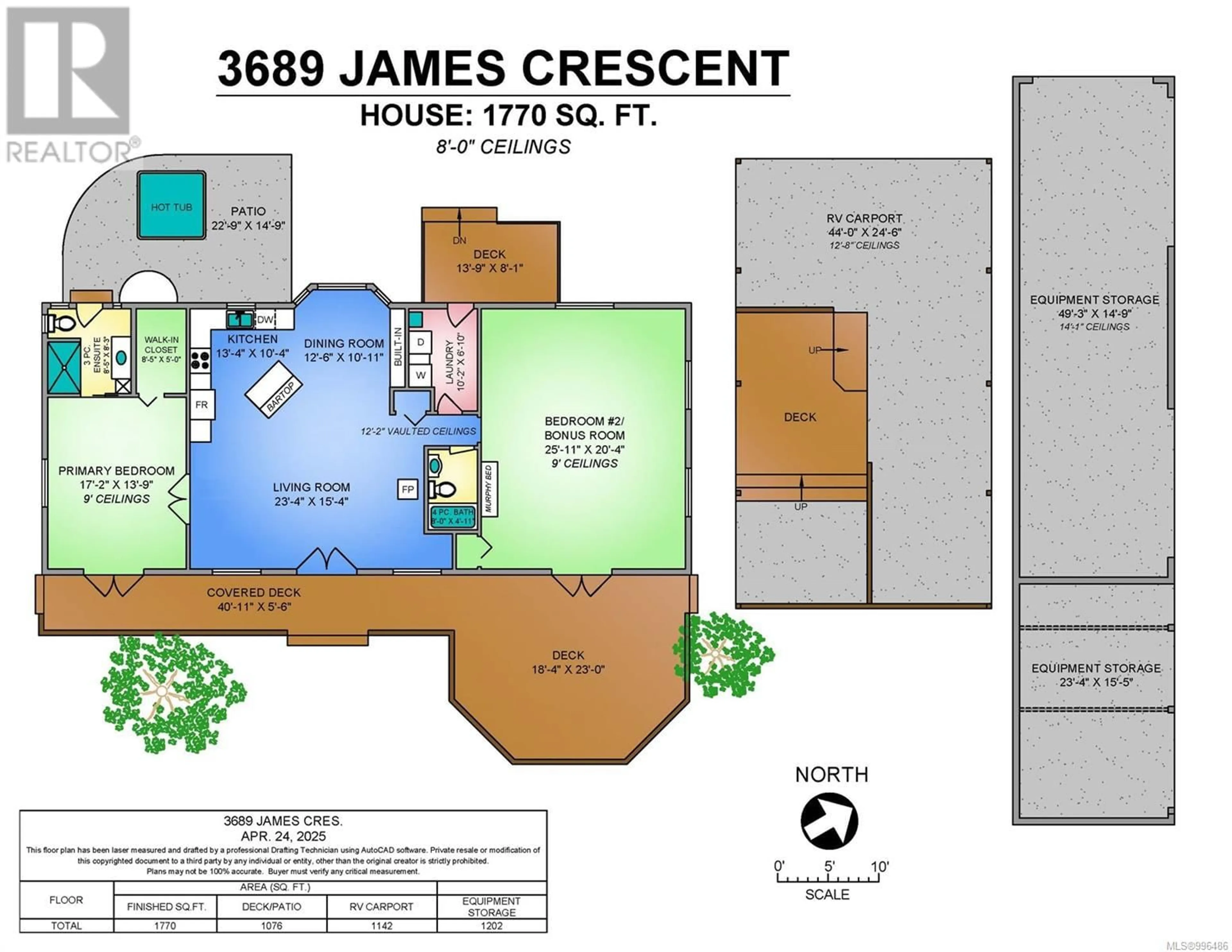 Floor plan for 3689 JAMES CRESCENT, Black Creek British Columbia V9J1E9