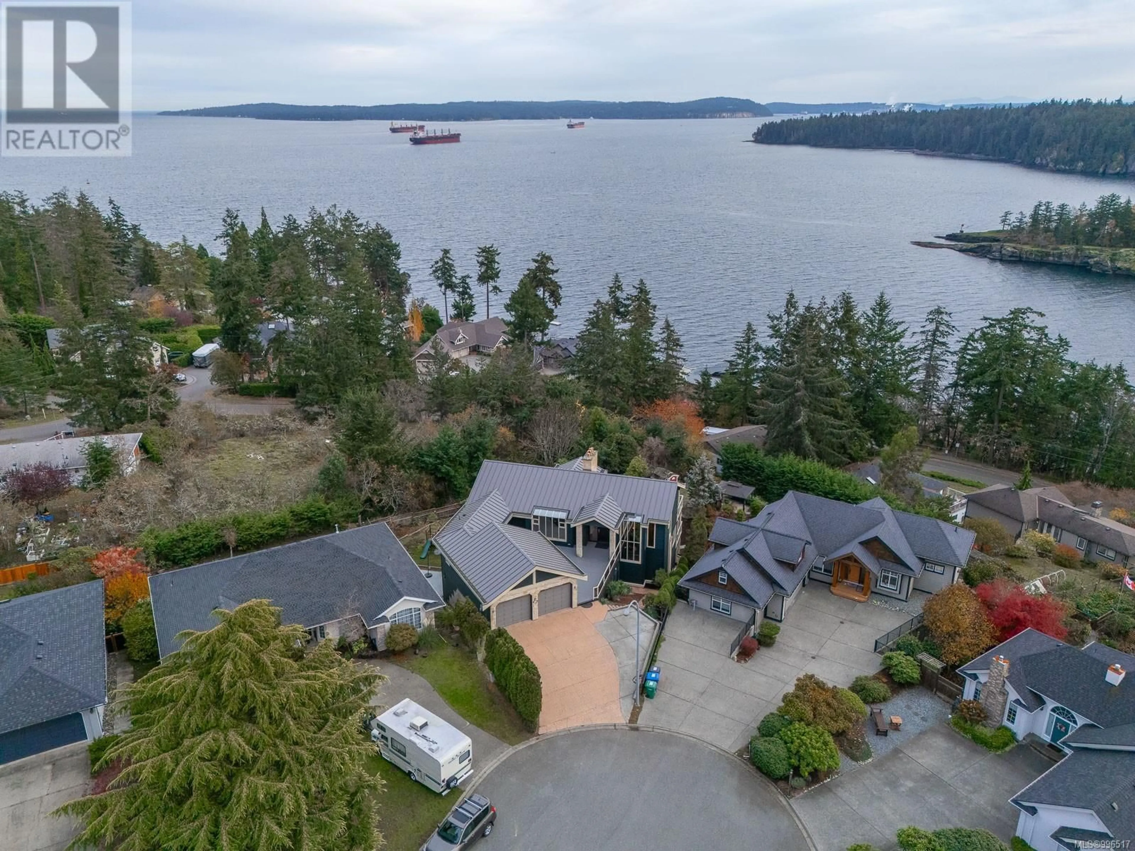 A pic from outside/outdoor area/front of a property/back of a property/a pic from drone, water/lake/river/ocean view for 3279 SHEARWATER DRIVE, Nanaimo British Columbia V9T6A1