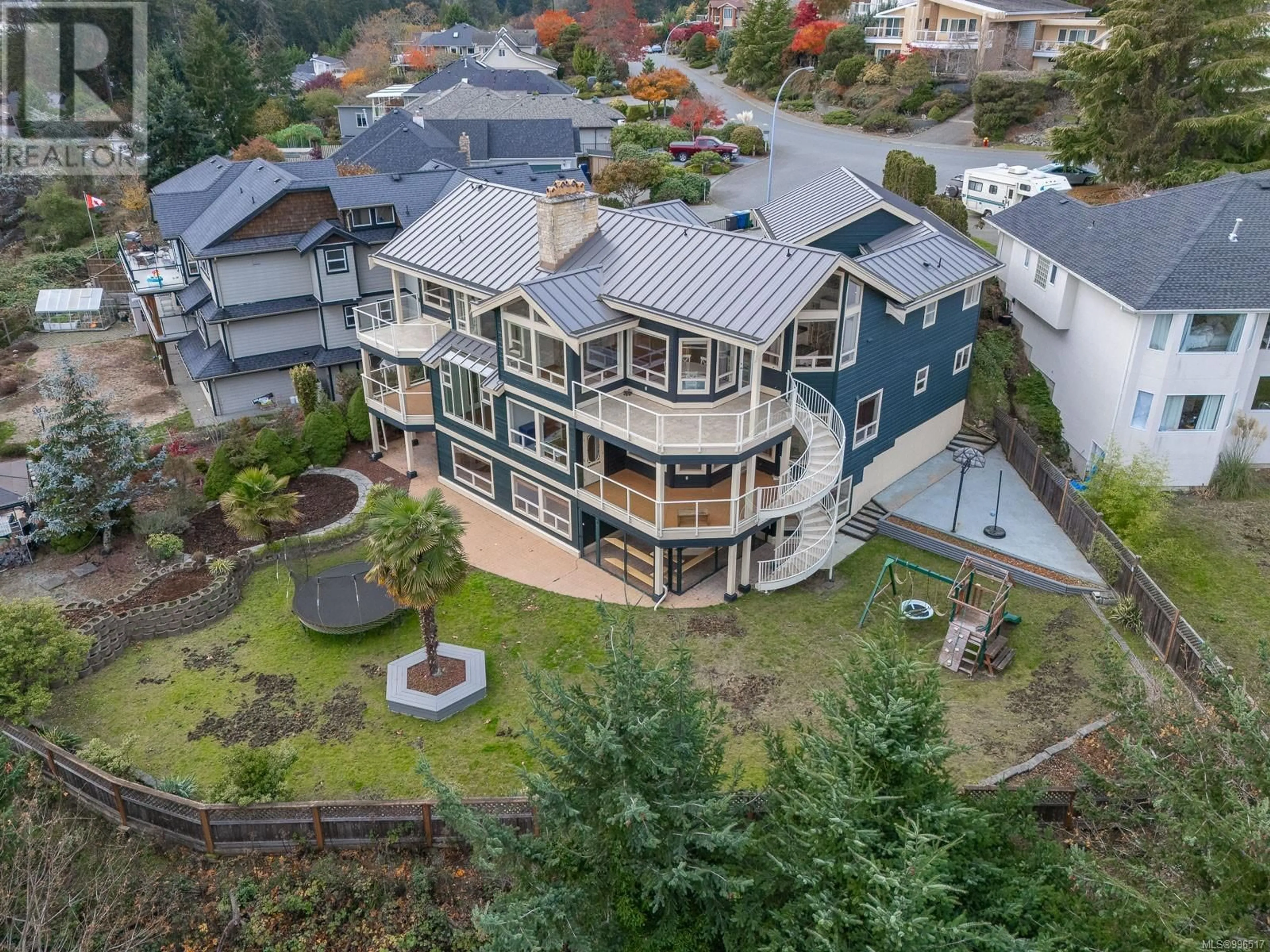 A pic from outside/outdoor area/front of a property/back of a property/a pic from drone, mountain view for 3279 SHEARWATER DRIVE, Nanaimo British Columbia V9T6A1