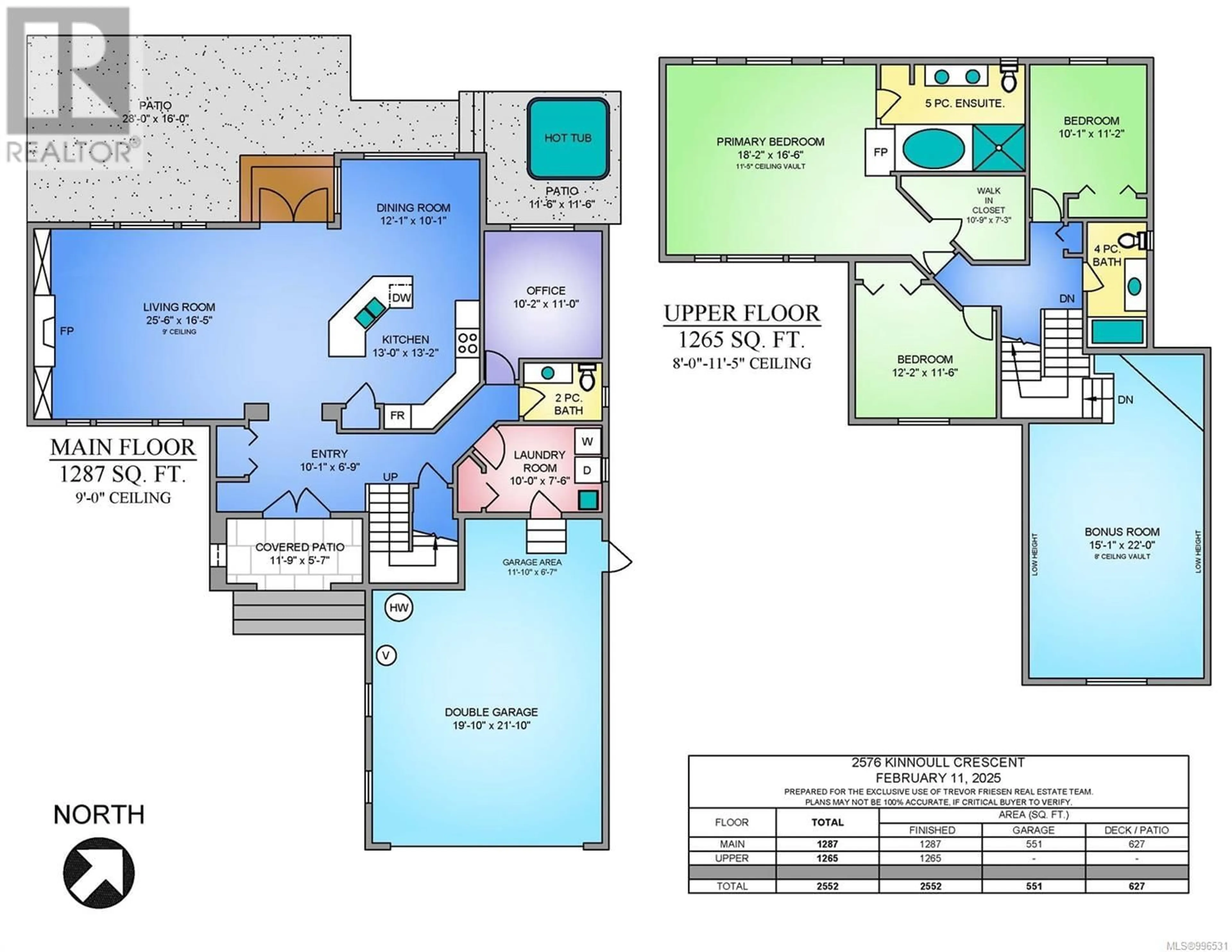 Floor plan for 2576 KINNOULL CRESCENT, Mill Bay British Columbia V8H1H3