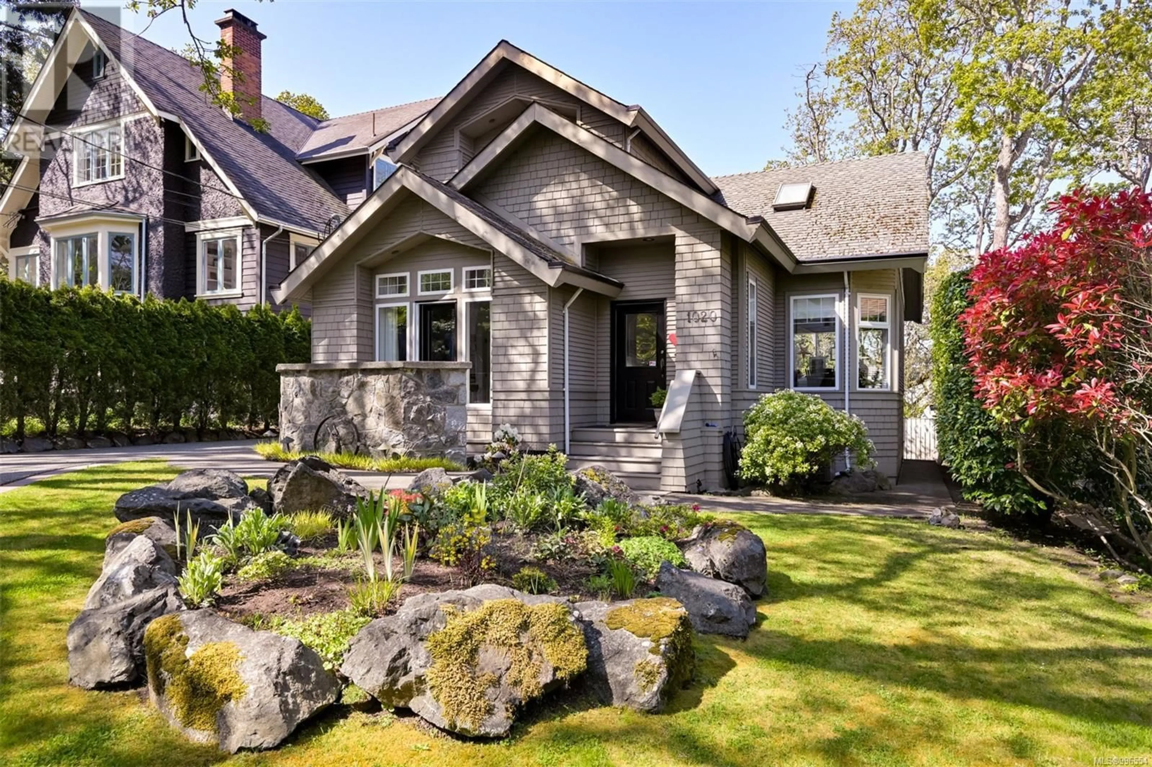 Home with brick exterior material, street for 1020 VERRINDER AVENUE, Victoria British Columbia V8S3T7