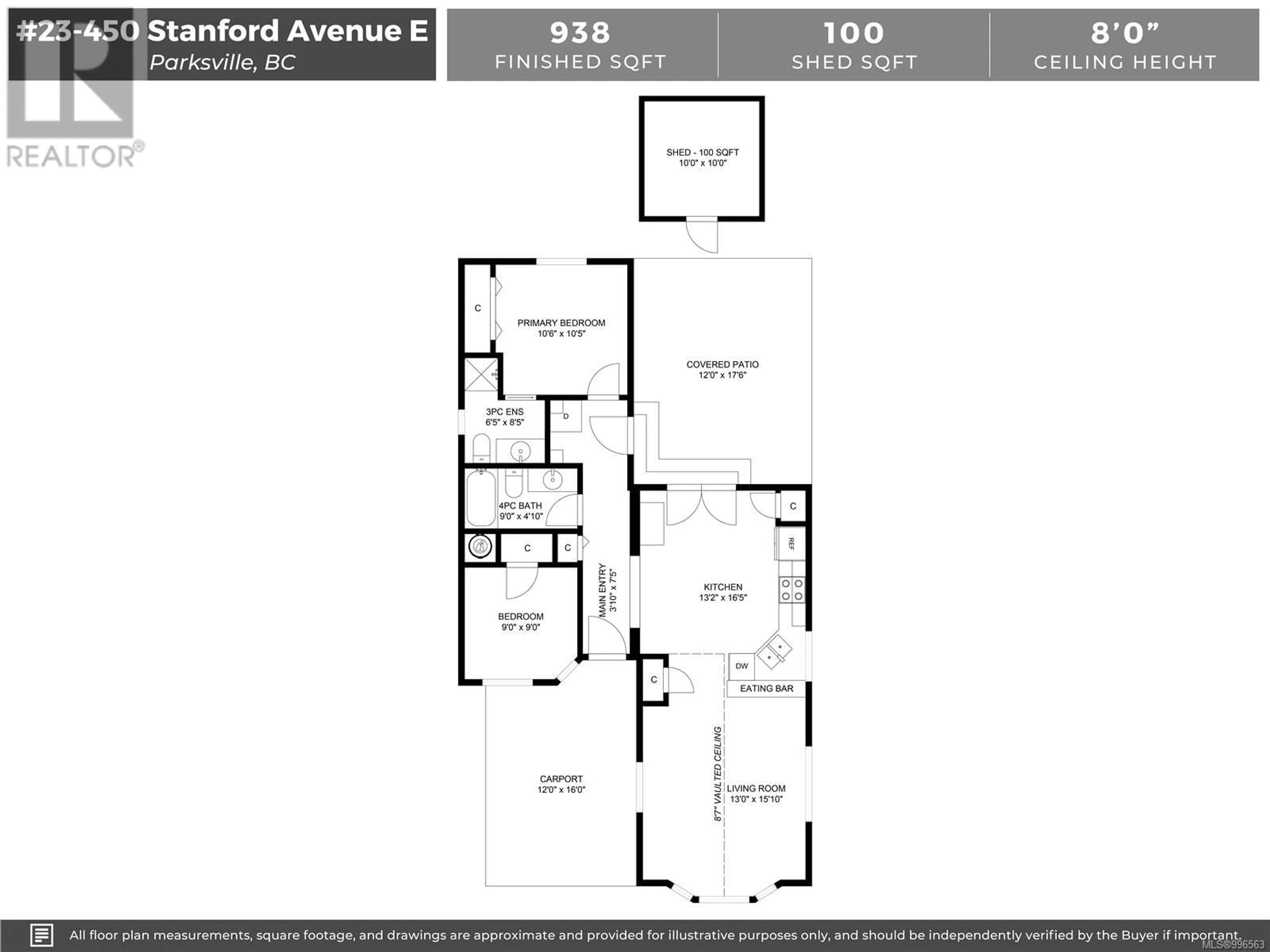 Floor plan for 23 - 450 STANFORD AVENUE, Parksville British Columbia V9P1V8